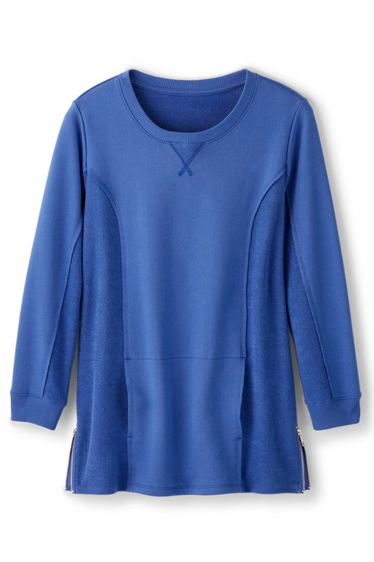Cosima Side-Zip French Terry Tunic - Soft Surroundings Outlet
