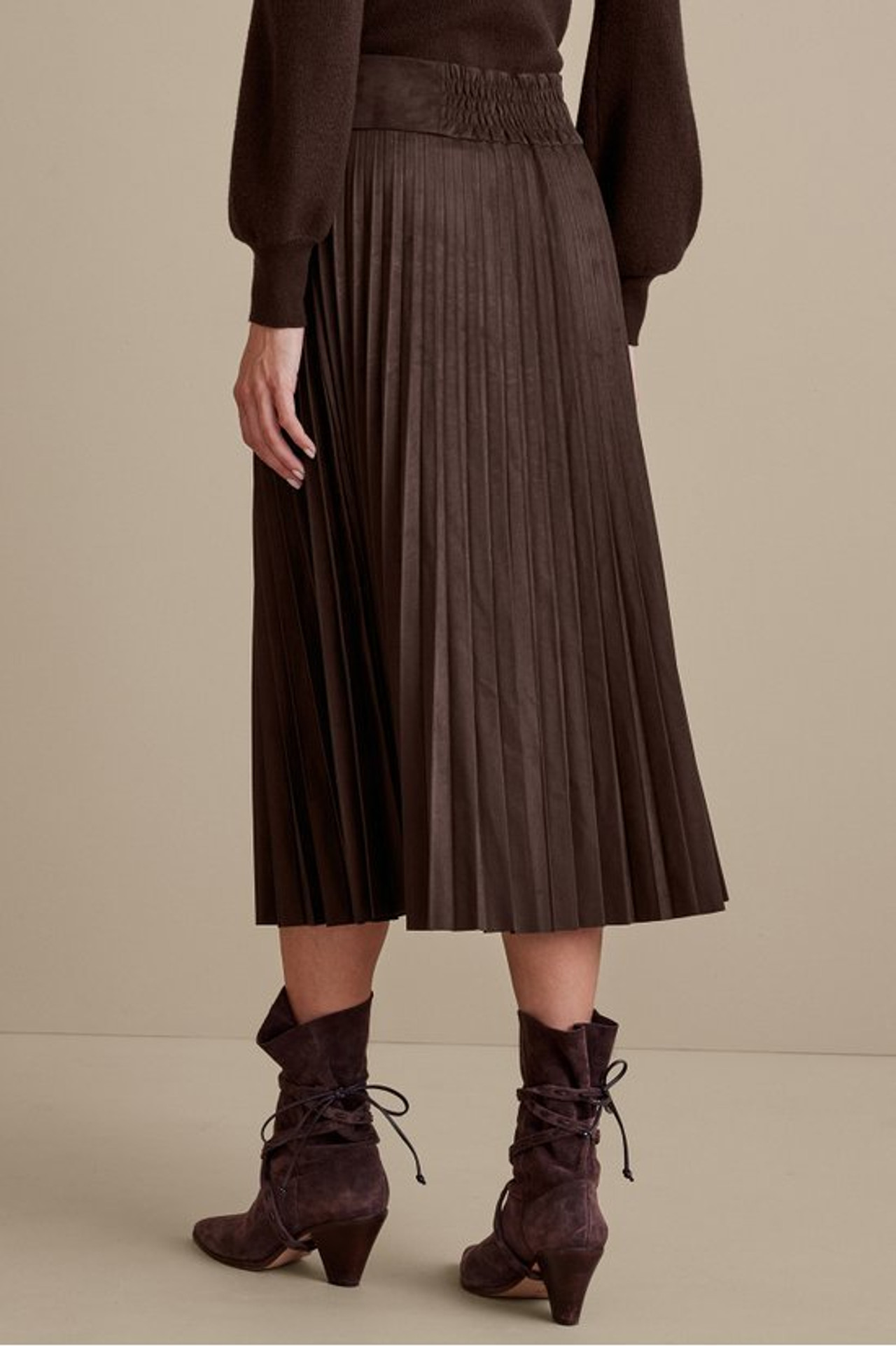 Lavina Faux Suede Skirt - Soft Surroundings Outlet