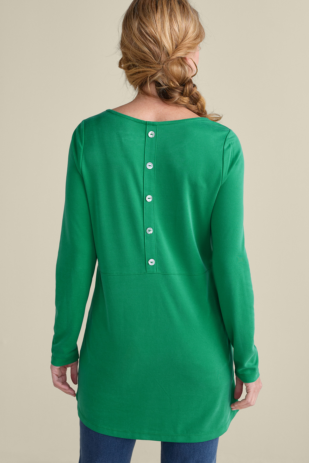 Fairfax Button-Back Tunic - Soft Surroundings Outlet