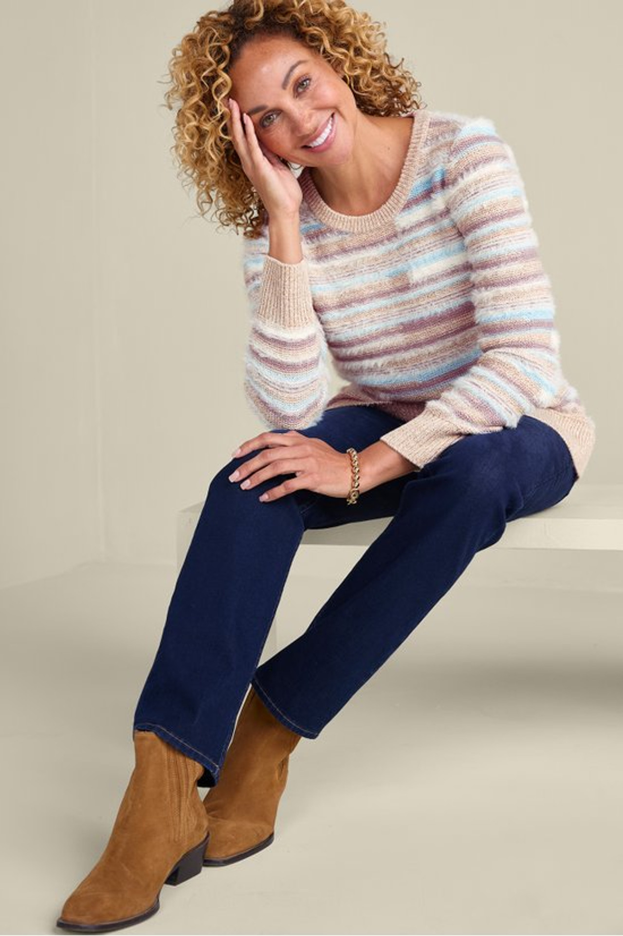 Wrenley Stripe Sweater - Soft Surroundings Outlet