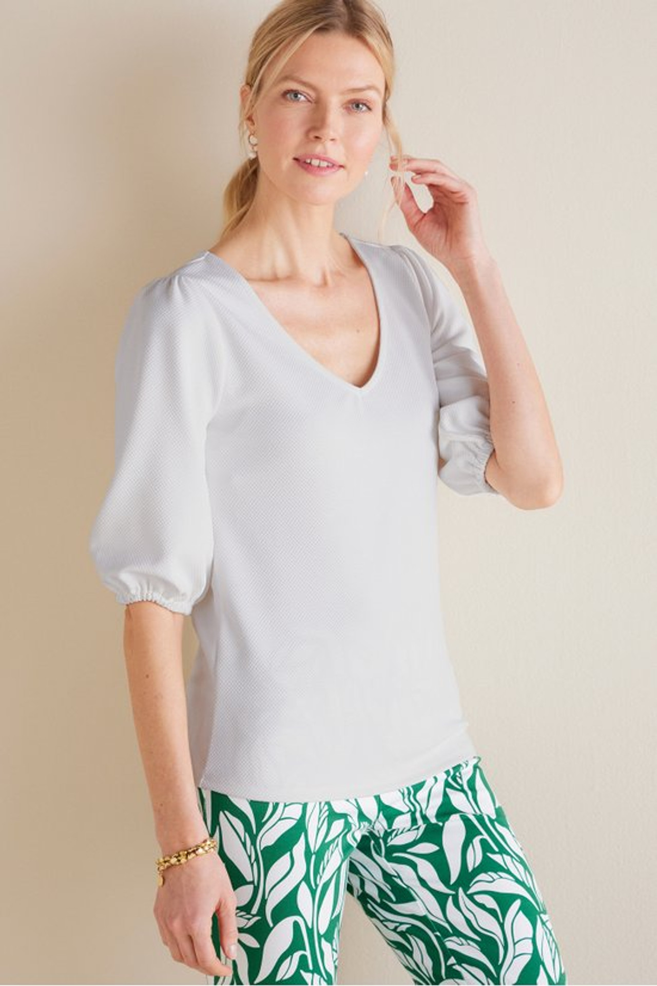 Tabitha Puff Sleeve Top - Soft Surroundings Outlet