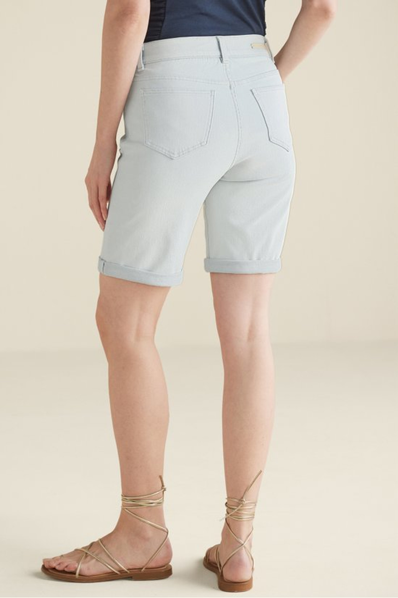 Ultimate Denim Pull On Relaxed Shorts - Soft Surroundings Outlet