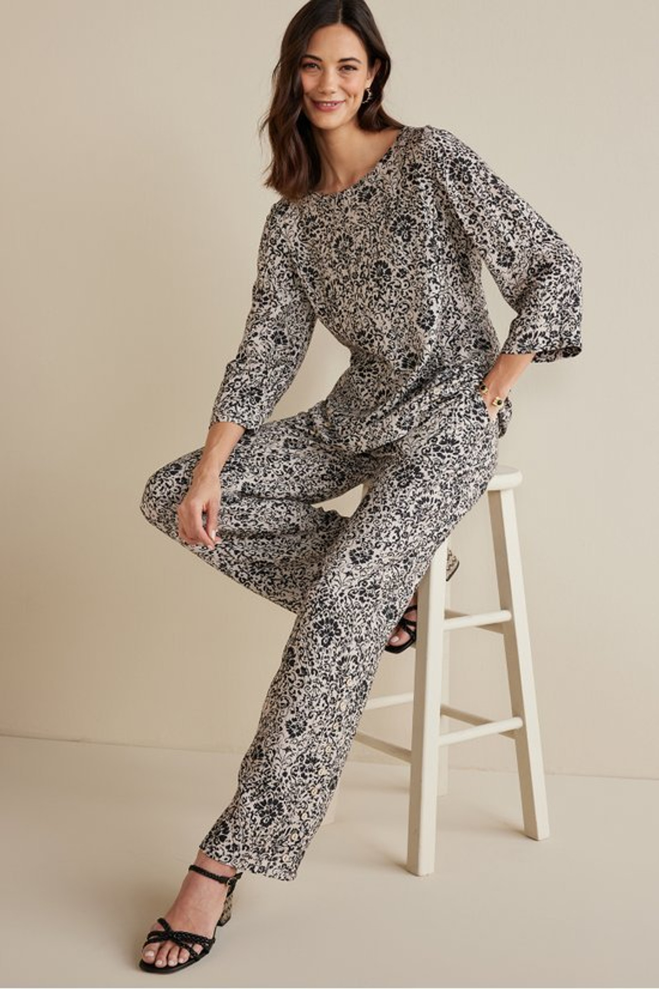 Oceo Gauze Wide-Leg Pants - Soft Surroundings Outlet