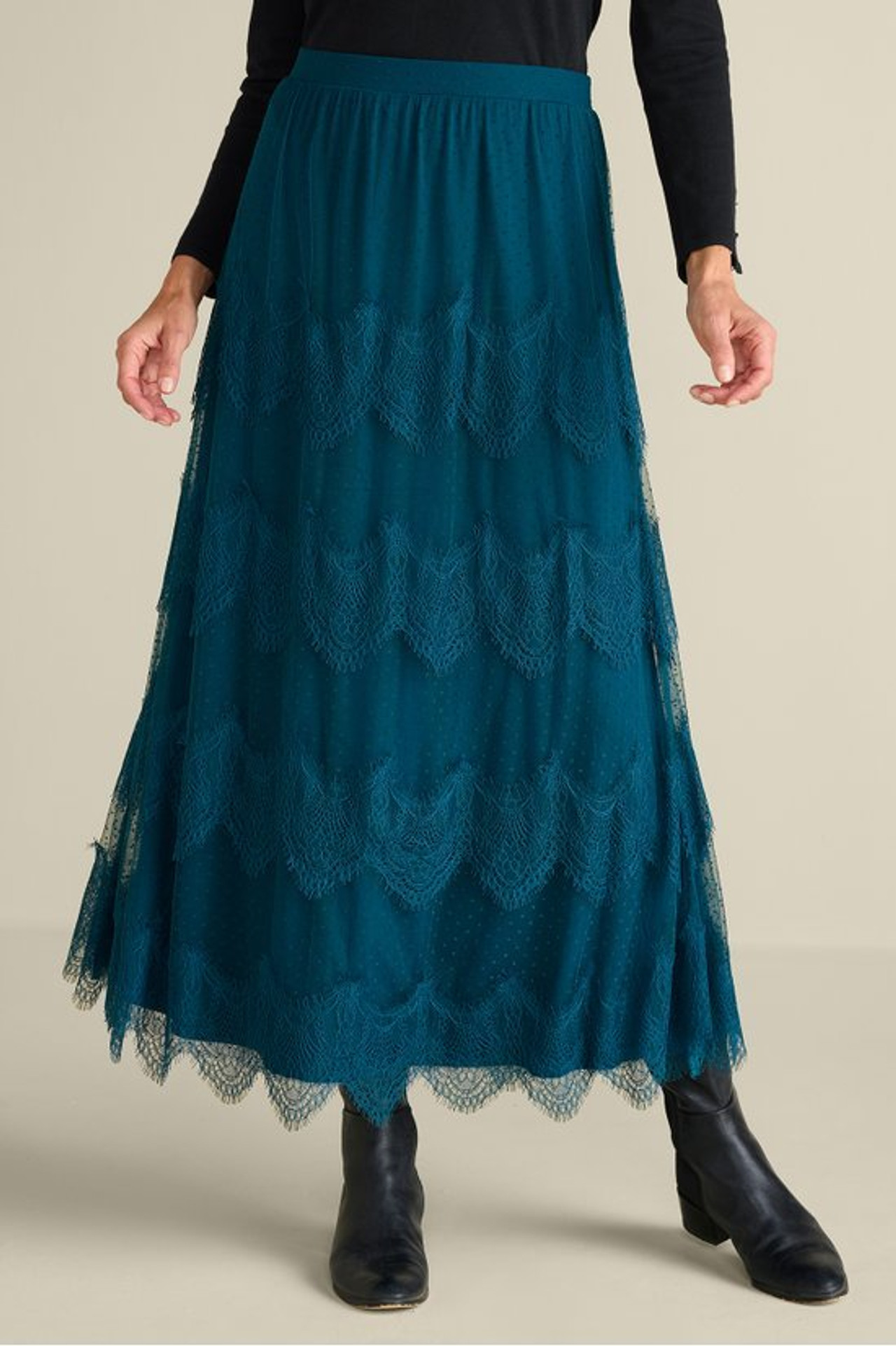 Frederica Lace Maxi Skirt - Soft Surroundings Outlet