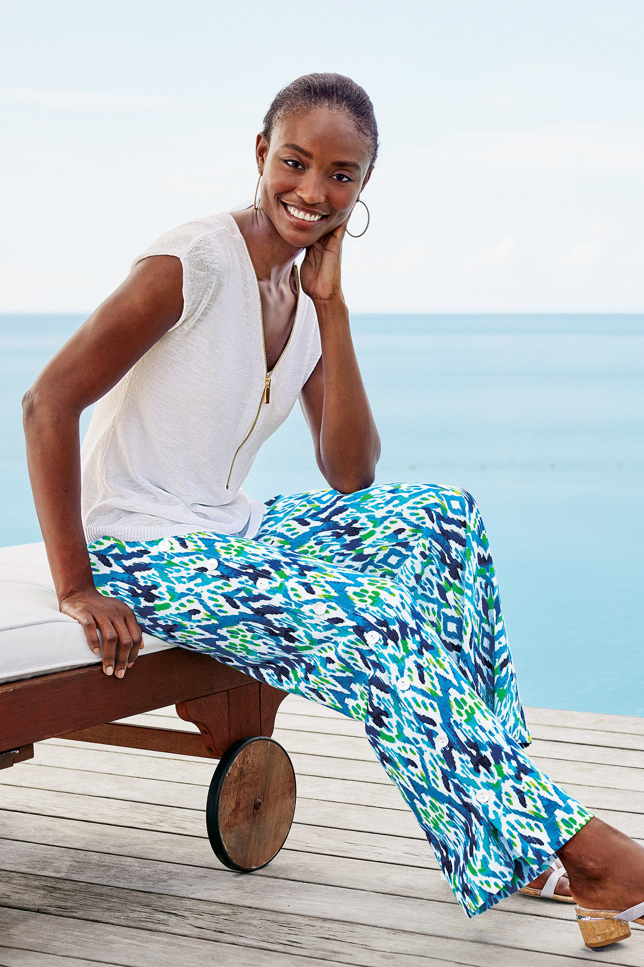 Sonoma Linen Blend Wide Leg Pants - Soft Surroundings Outlet