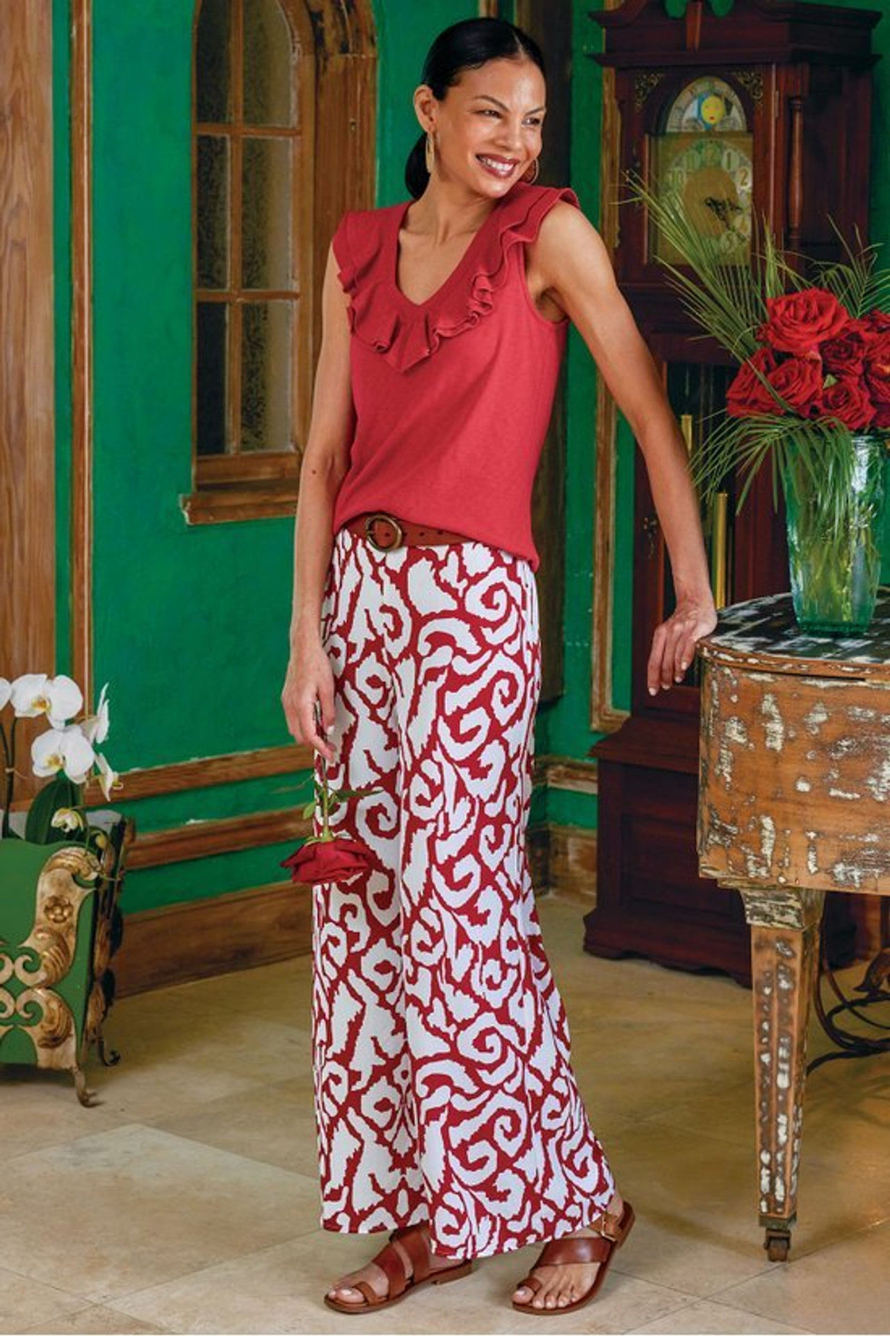 Marybeth Ruffle Tank - Soft Surroundings Outlet