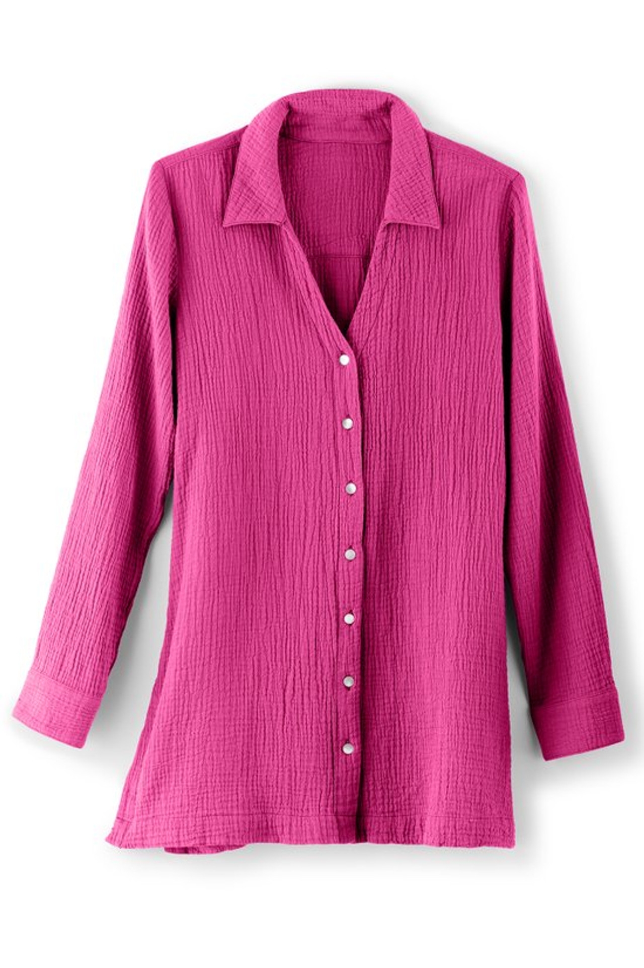 Escambia Gauze Tunic Shirt - Soft Surroundings Outlet