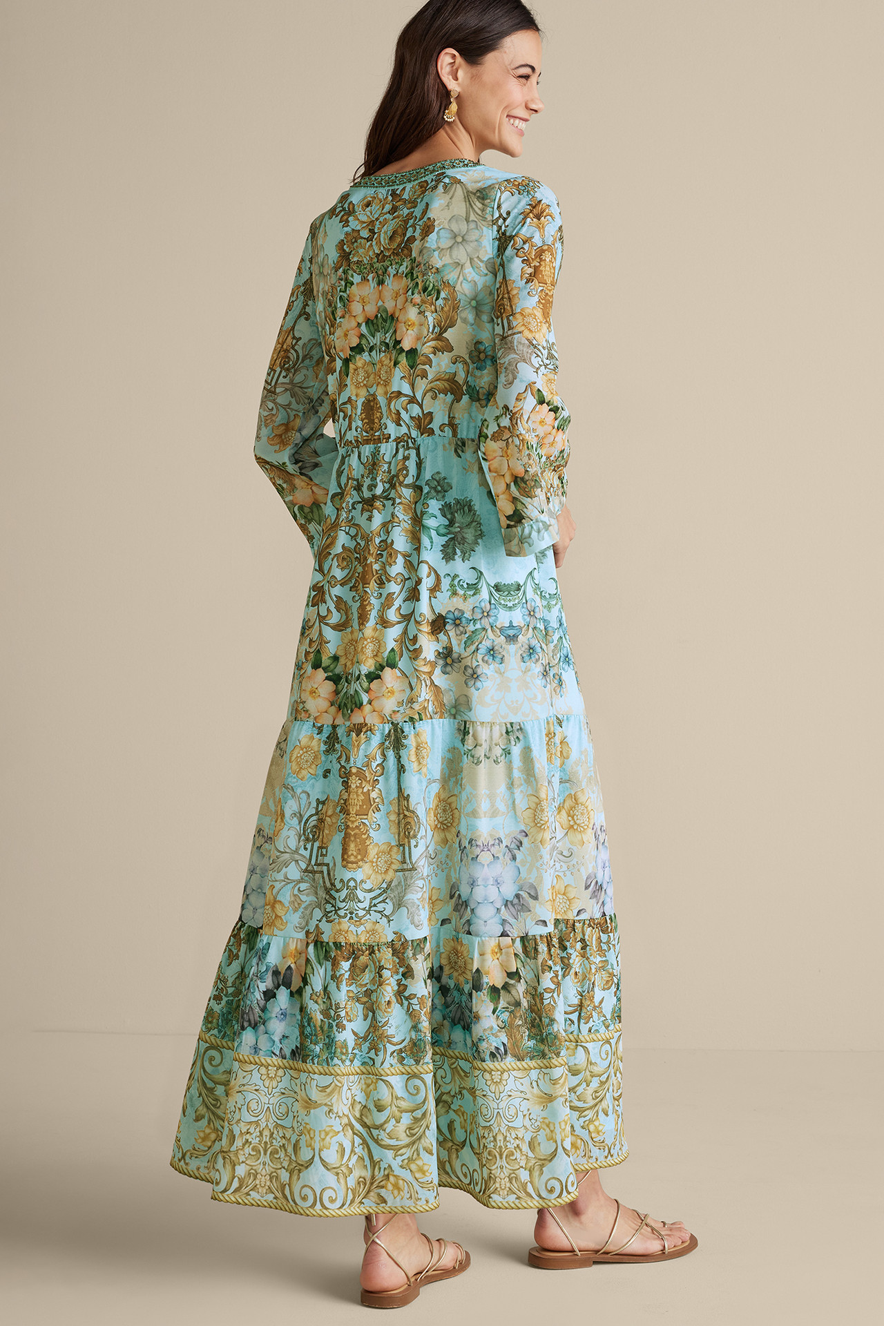 Baroque Maxi Dress - Soft Surroundings Outlet