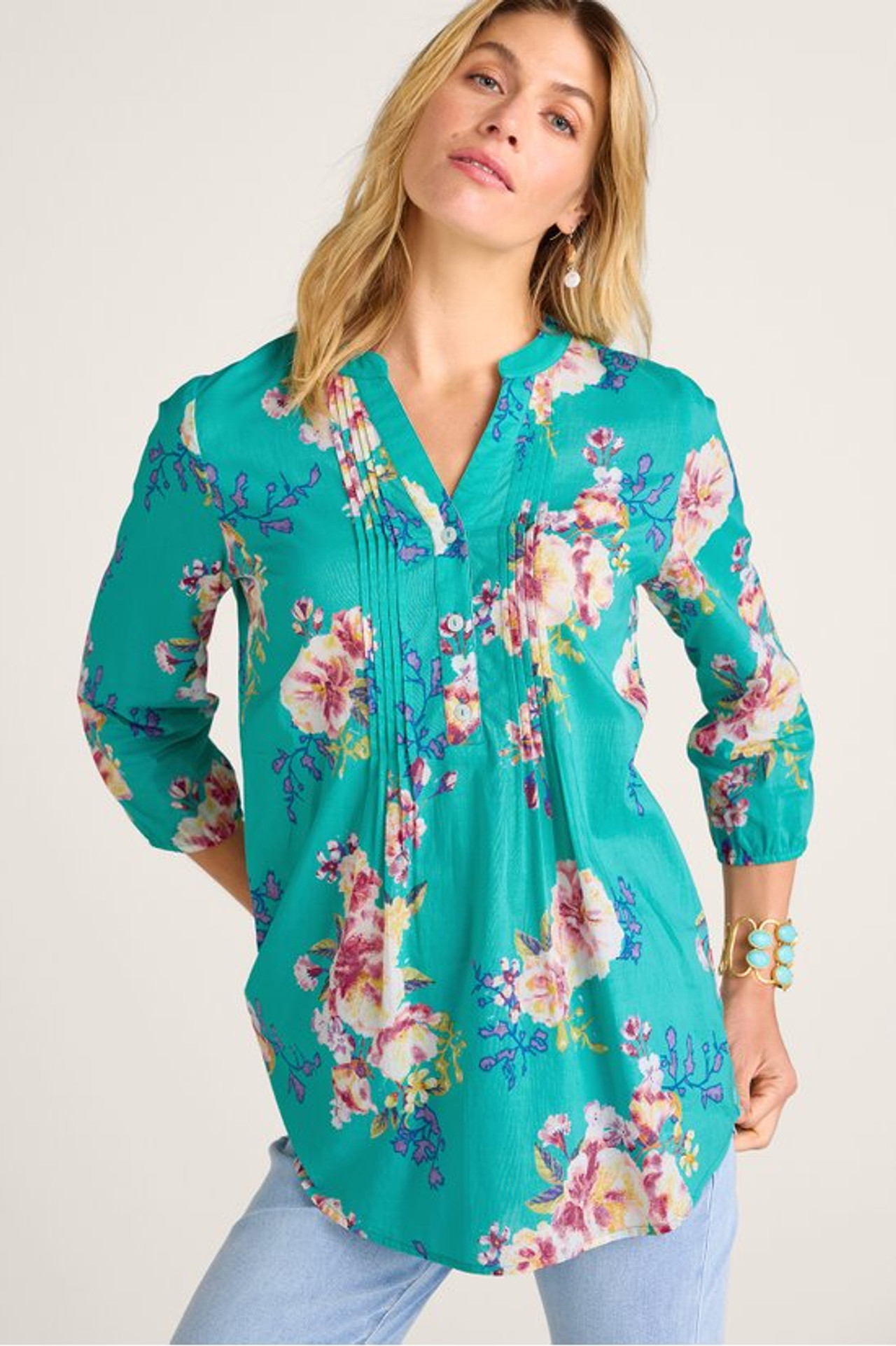 Lanie Printed Tunic - Soft Surroundings Outlet