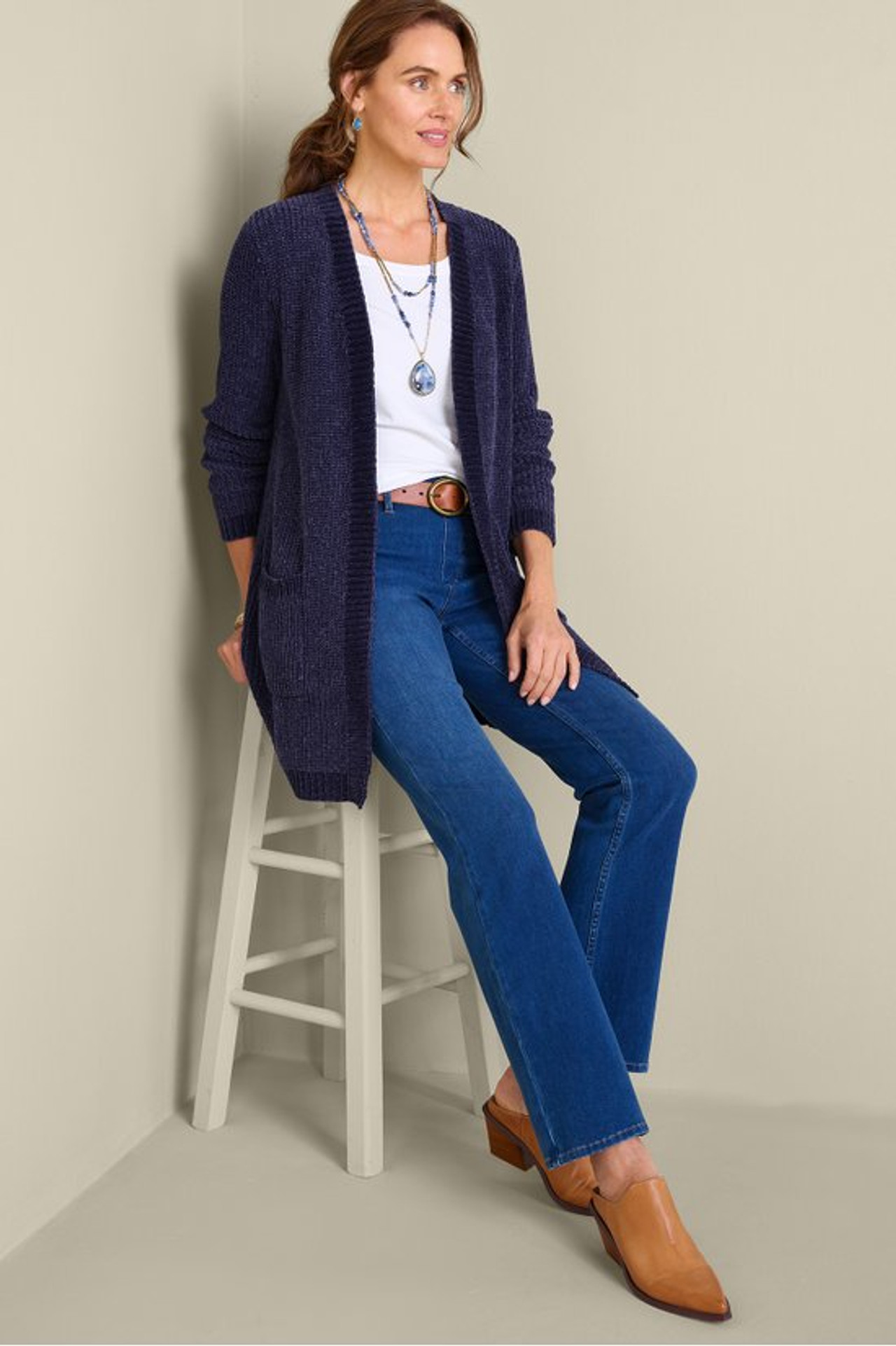 Faith Chenille Cardigan - Soft Surroundings Outlet