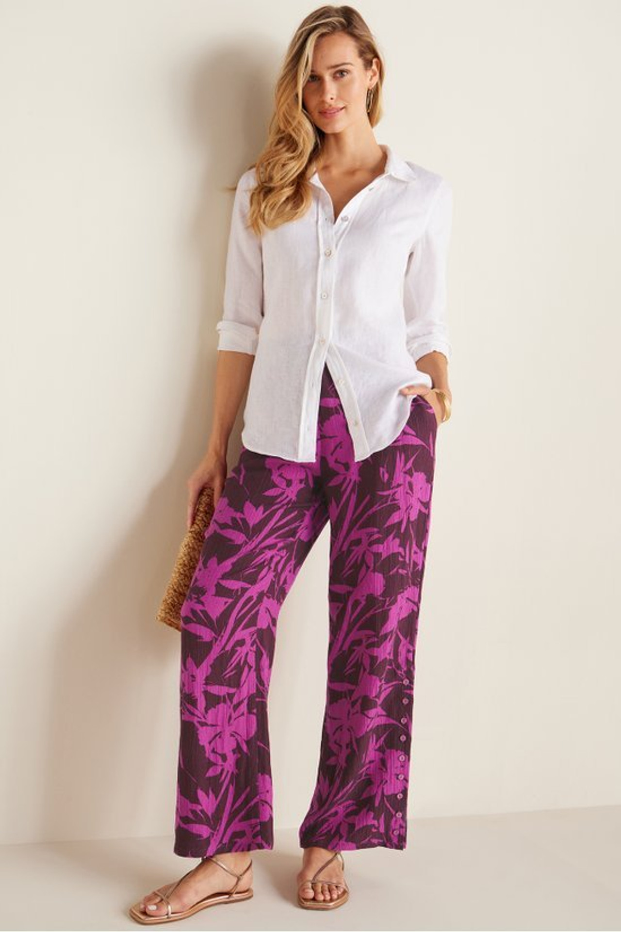 Oceo Gauze Wide-Leg Pants - Soft Surroundings Outlet