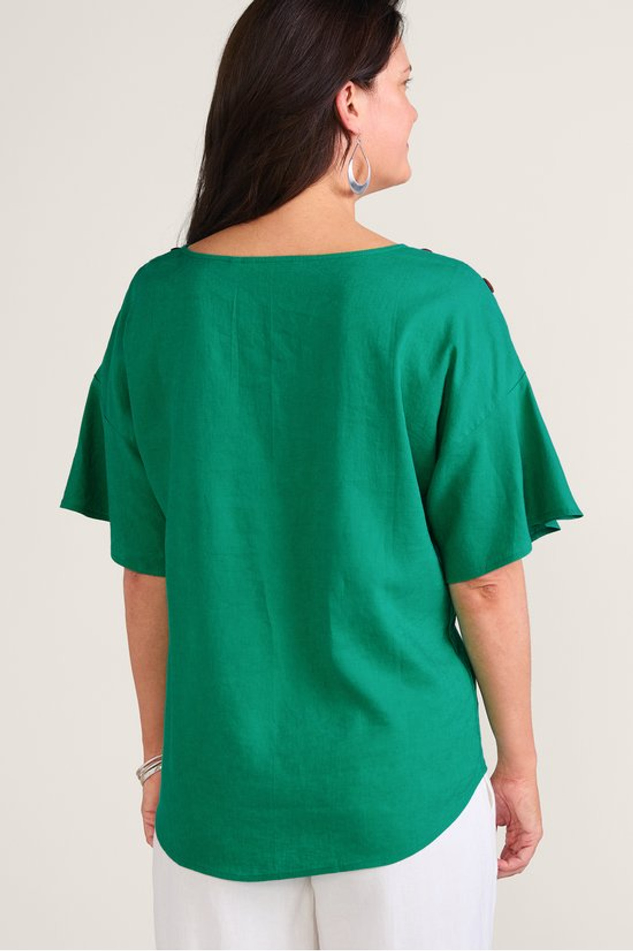 Andrea Linen Blend Pullover - Soft Surroundings Outlet