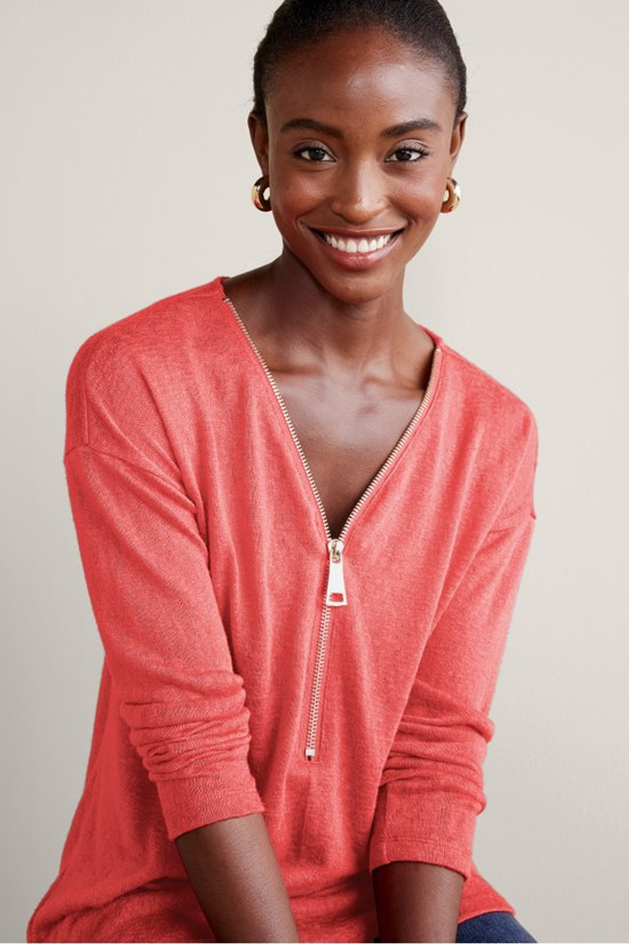 Valentina Zip Sweater - Soft Surroundings Outlet