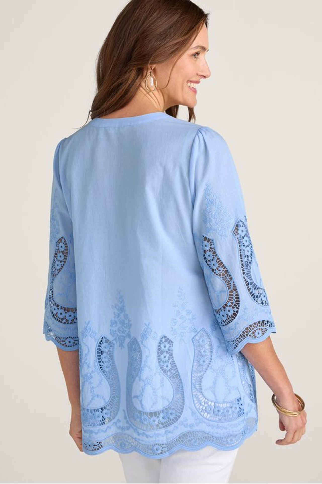 Trella Eyelet Top - Soft Surroundings Outlet