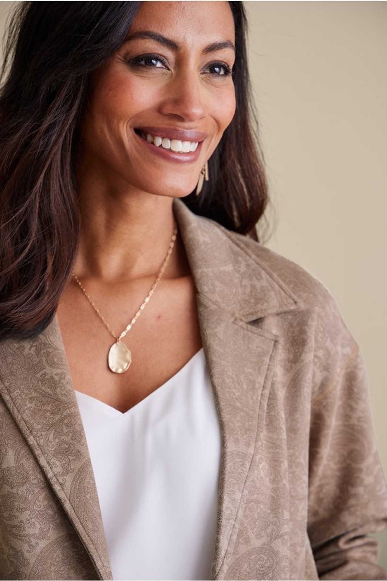 Malika Faux Suede Jacket - Soft Surroundings Outlet