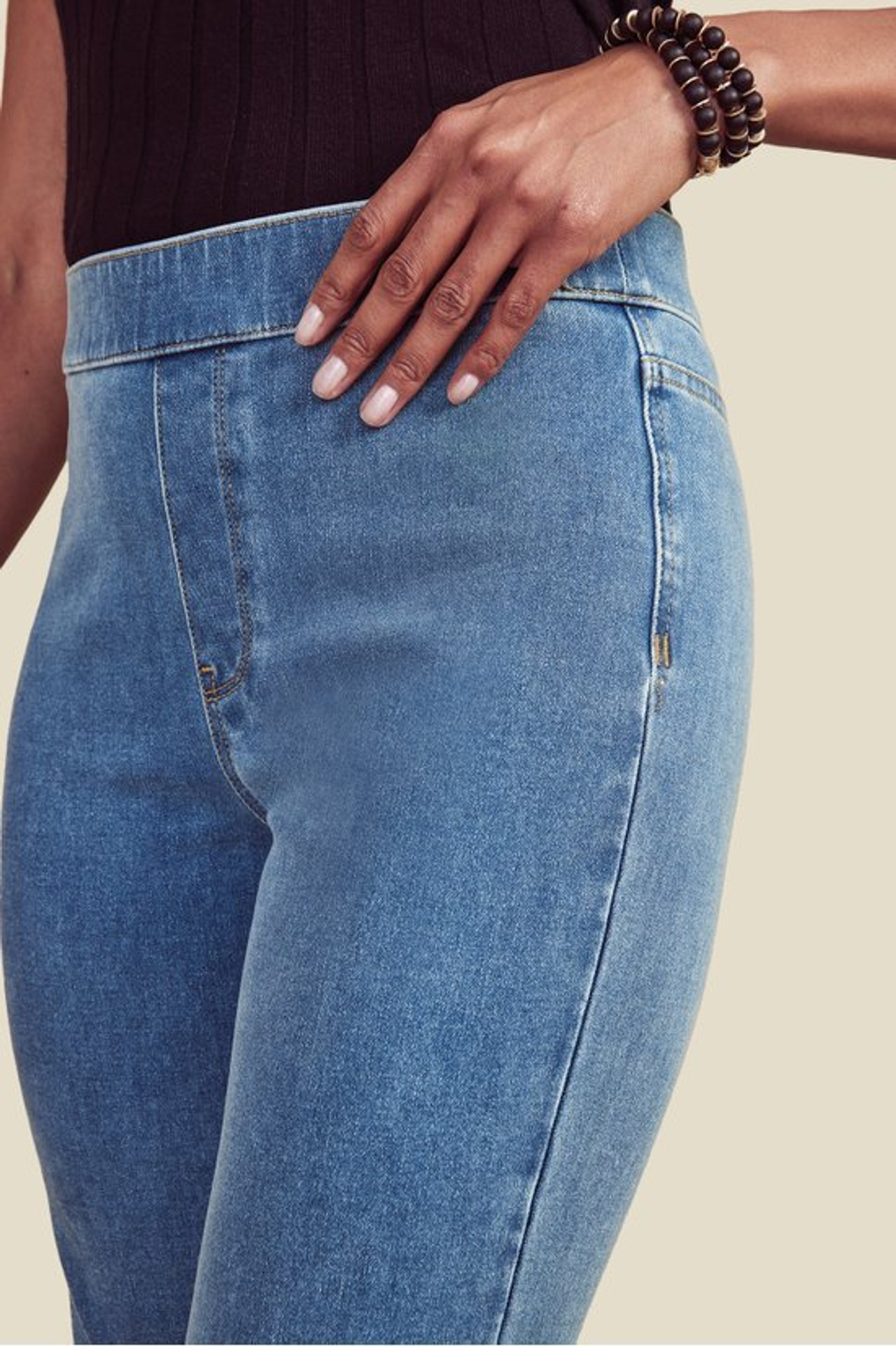 Ultimate Denim Pull-On Slim Leg Jeans - Soft Surroundings Outlet