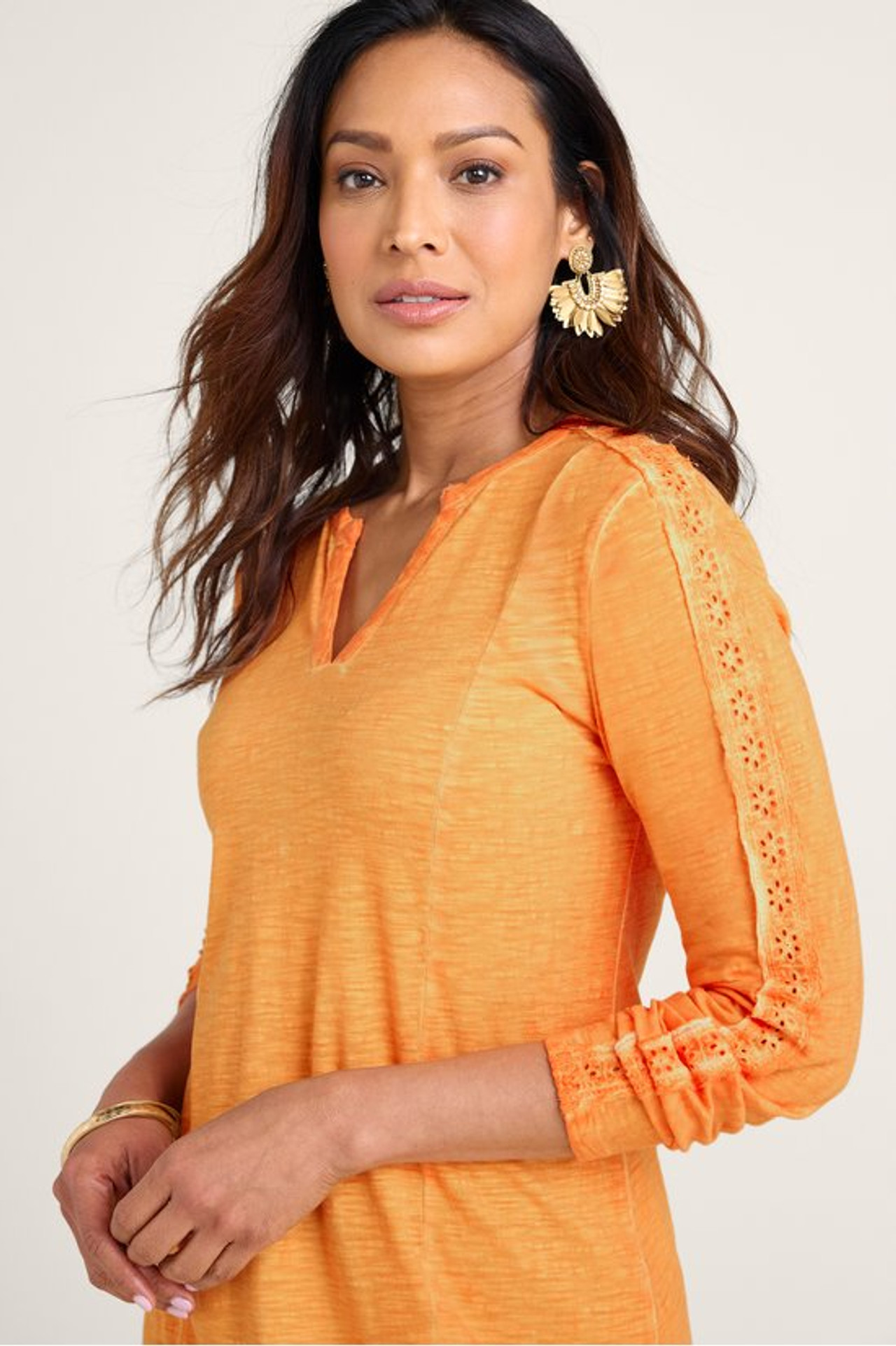 Joan Eyelet Tunic - Soft Surroundings Outlet