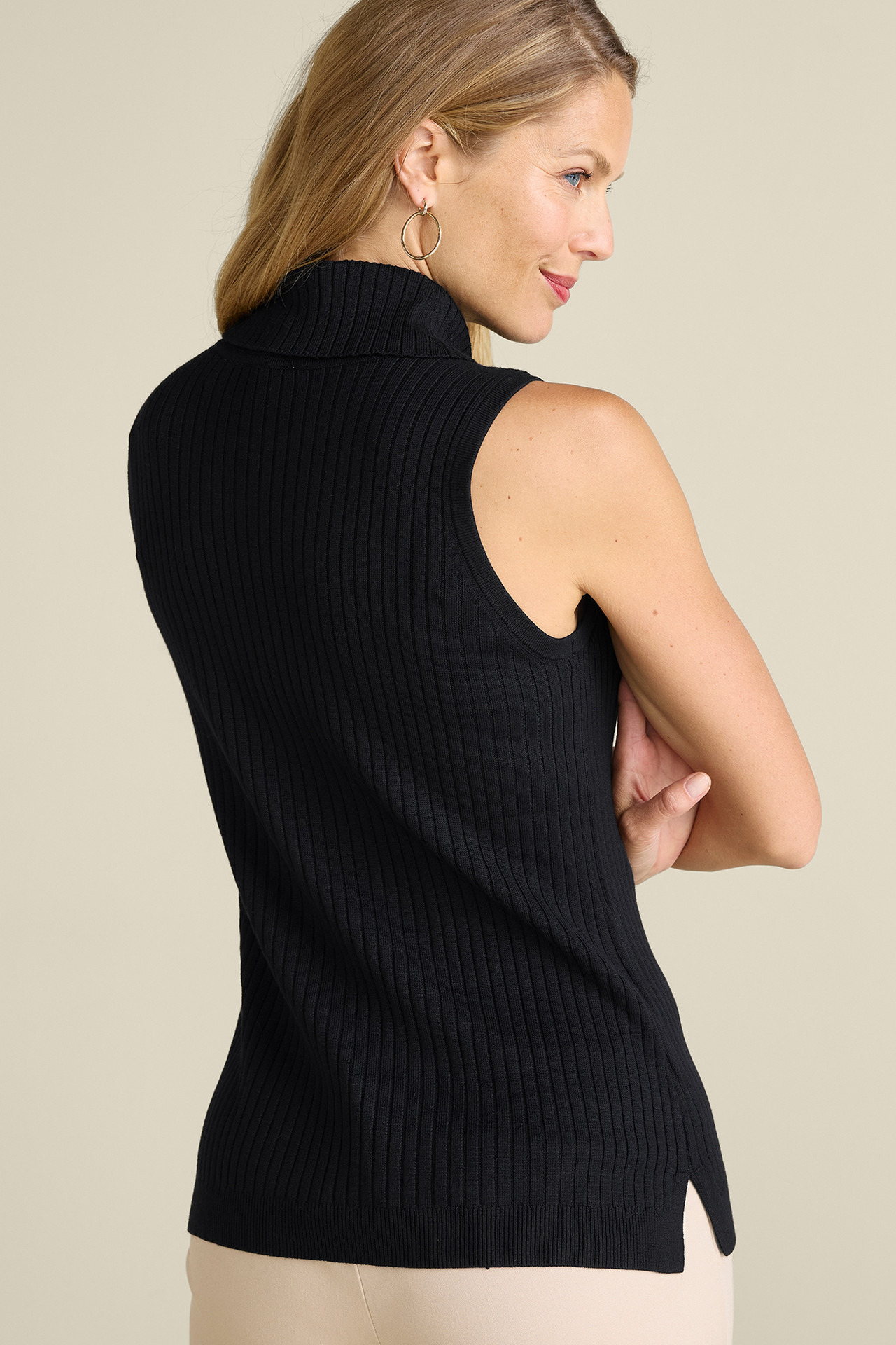 SoftEssential™ Ribbed Turtleneck Tank - Soft Surroundings Outlet