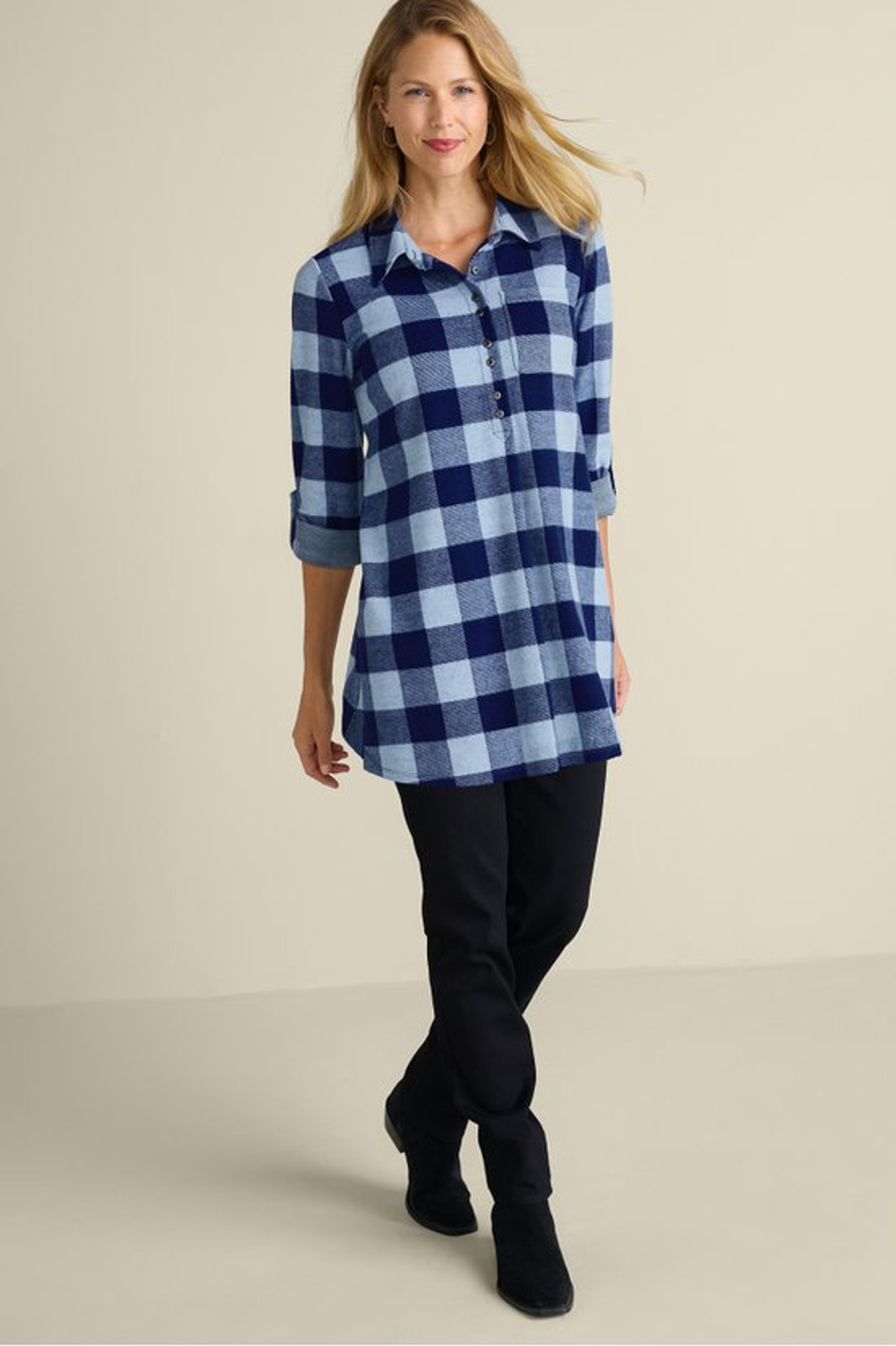 Mad About Plaid Tunic - Soft Surroundings Outlet