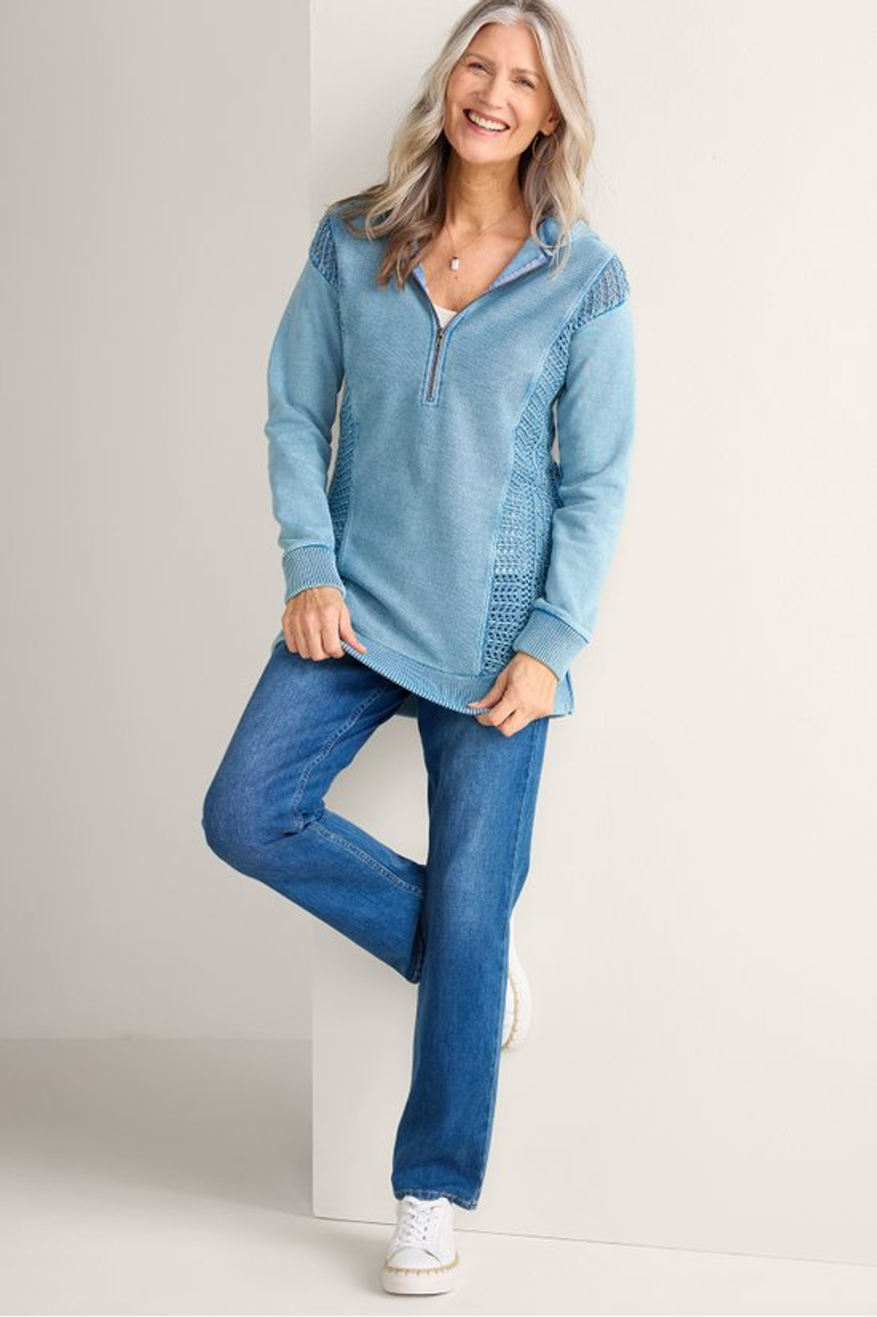 Viveca French Terry Tunic - Soft Surroundings Outlet