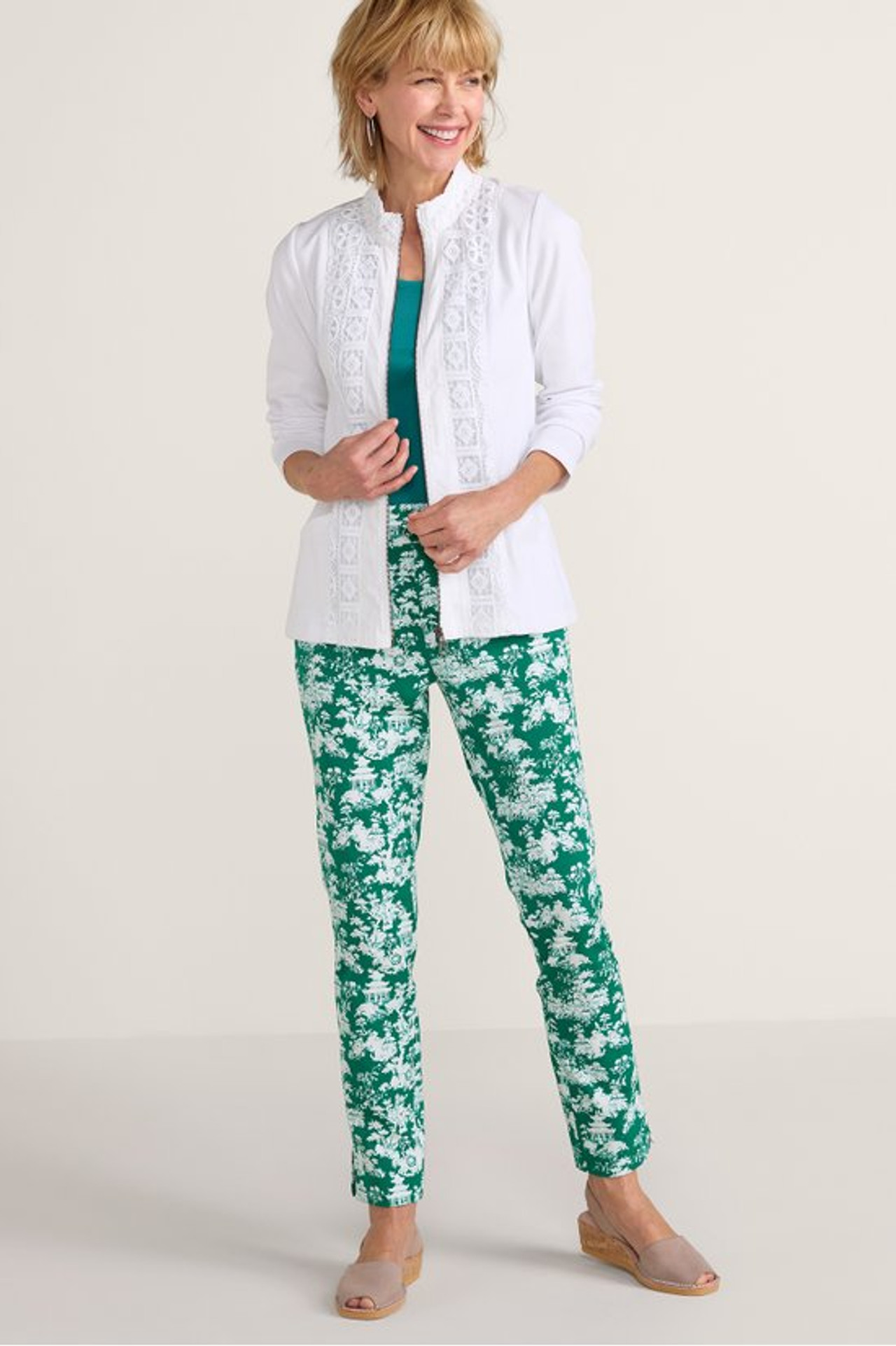 Eyelet Zip Jacket - Soft Surroundings Outlet