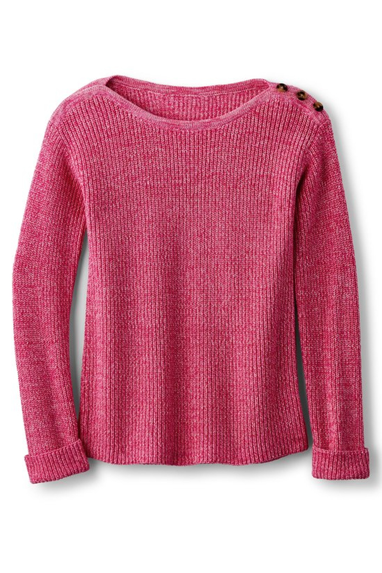 Francine Button-Shoulder Sweater - Soft Surroundings Outlet