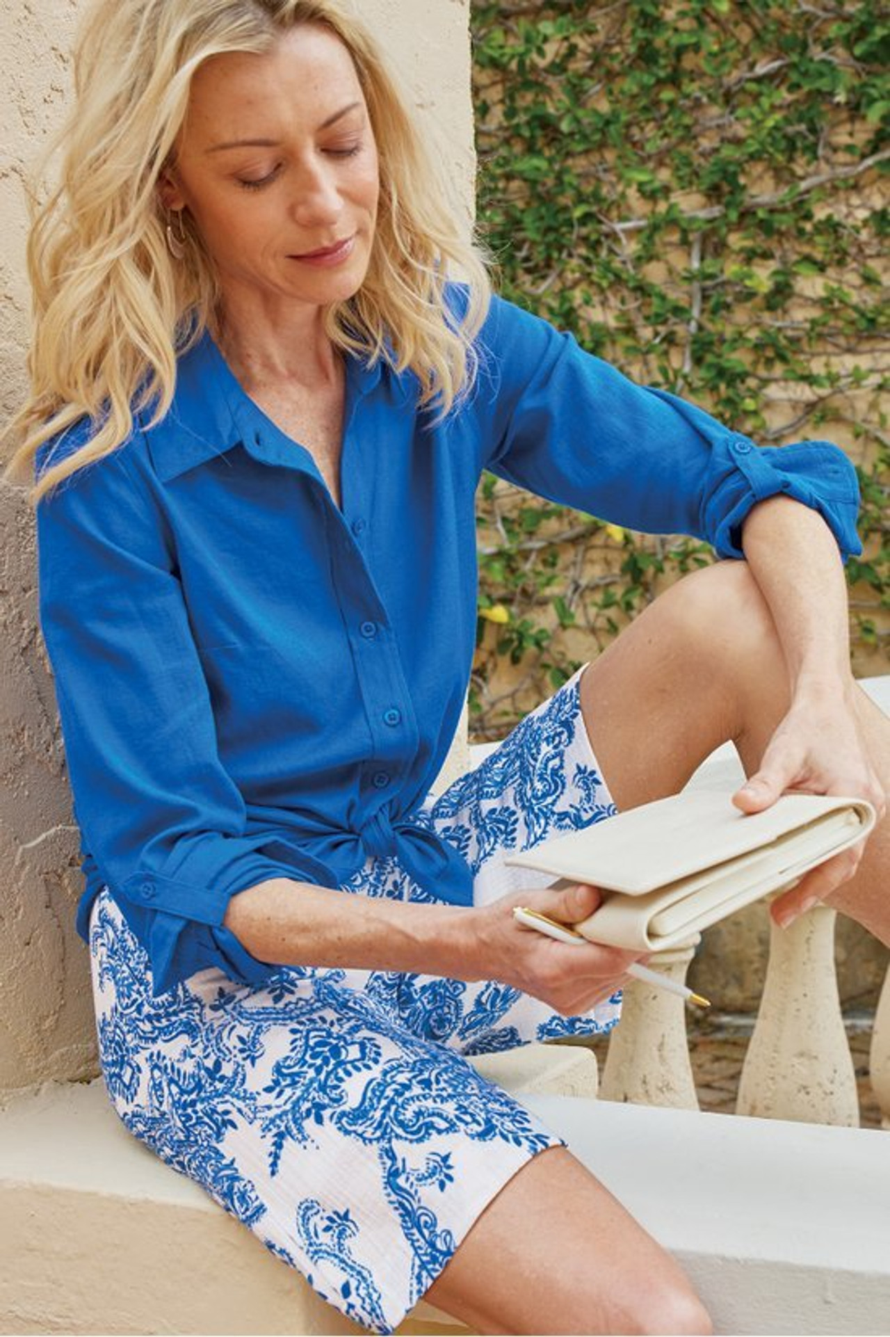 Marilla Gauze Shorts - Soft Surroundings Outlet