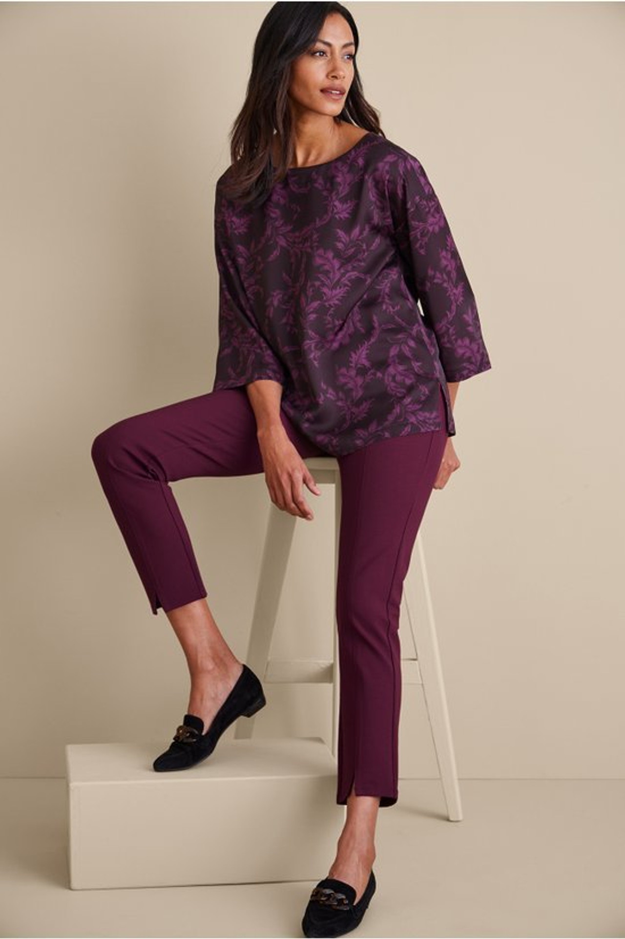 SoftEssential™ Ponte Slim Ankle Pants - Soft Surroundings Outlet