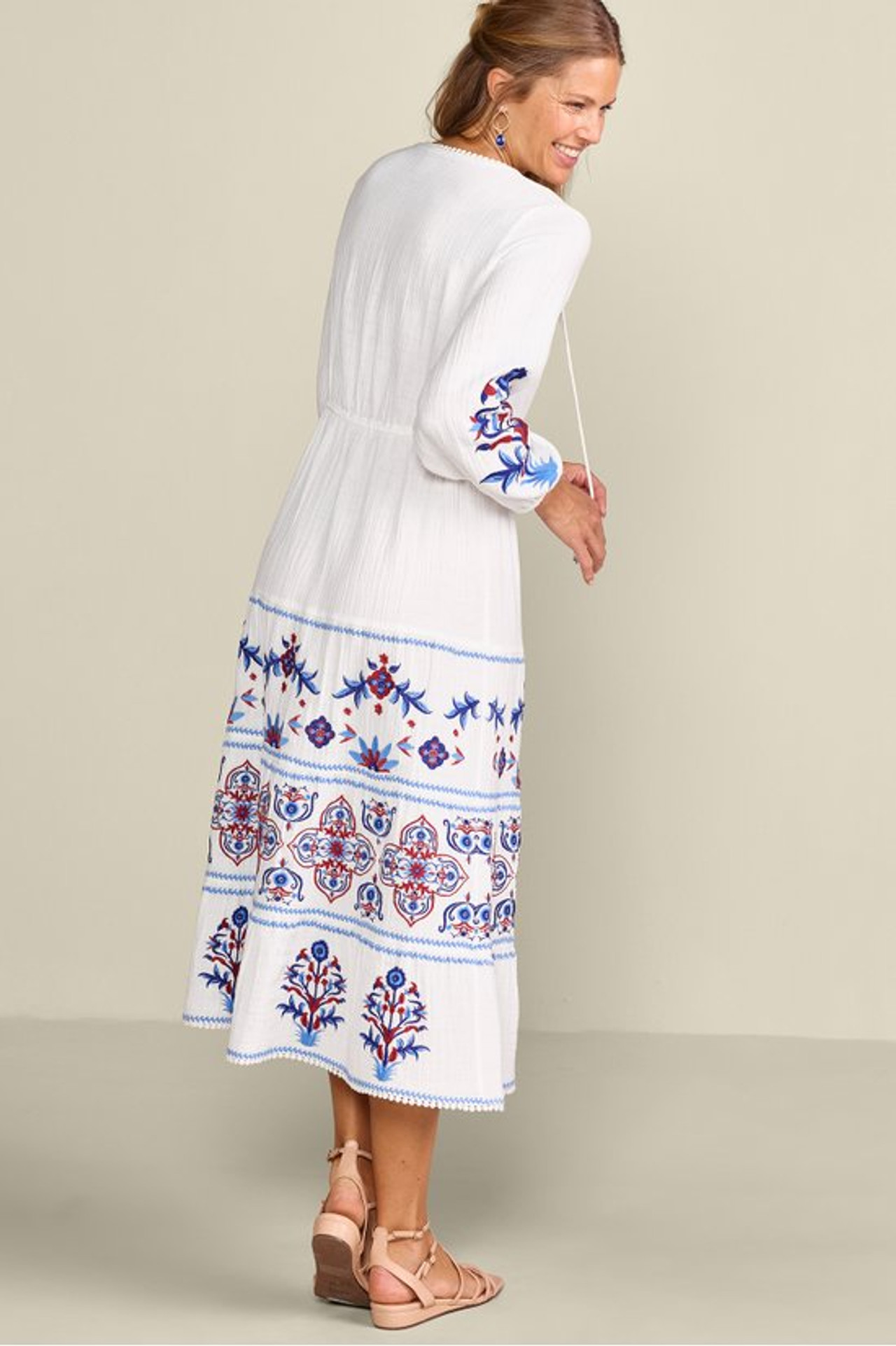 Sarnia Gauze Midi Dress - Soft Surroundings Outlet