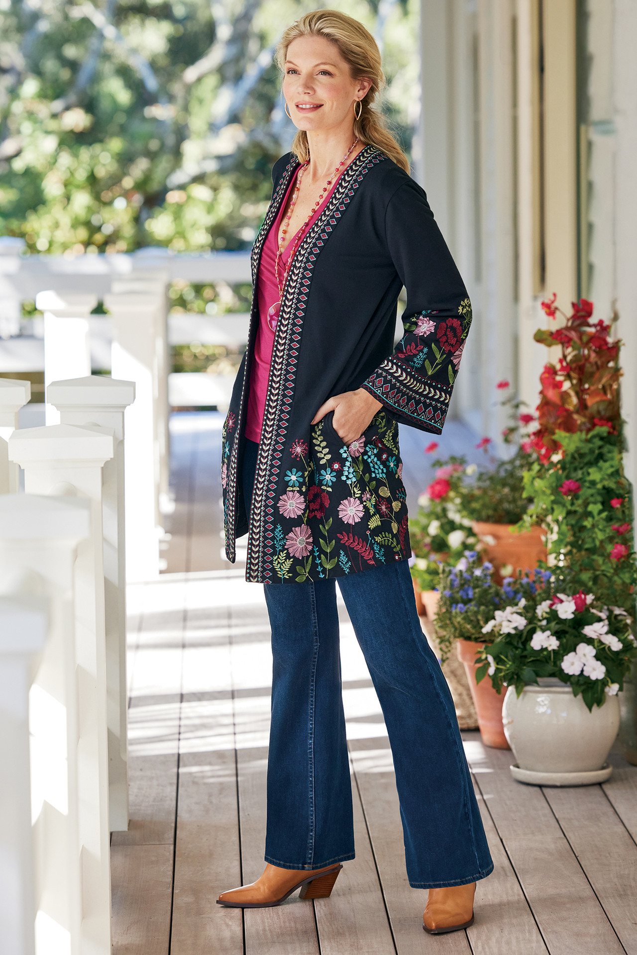 Ultimate Denim Pull-On Bootcut Jeans - Soft Surroundings Outlet