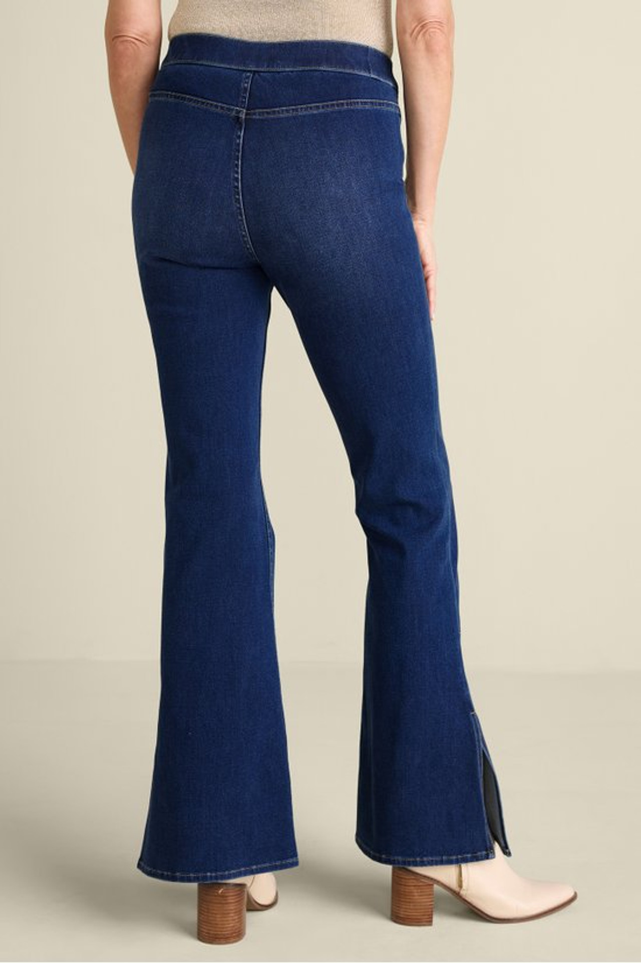 Ultimate Denim Slit Hem Flare Jeans - Soft Surroundings Outlet