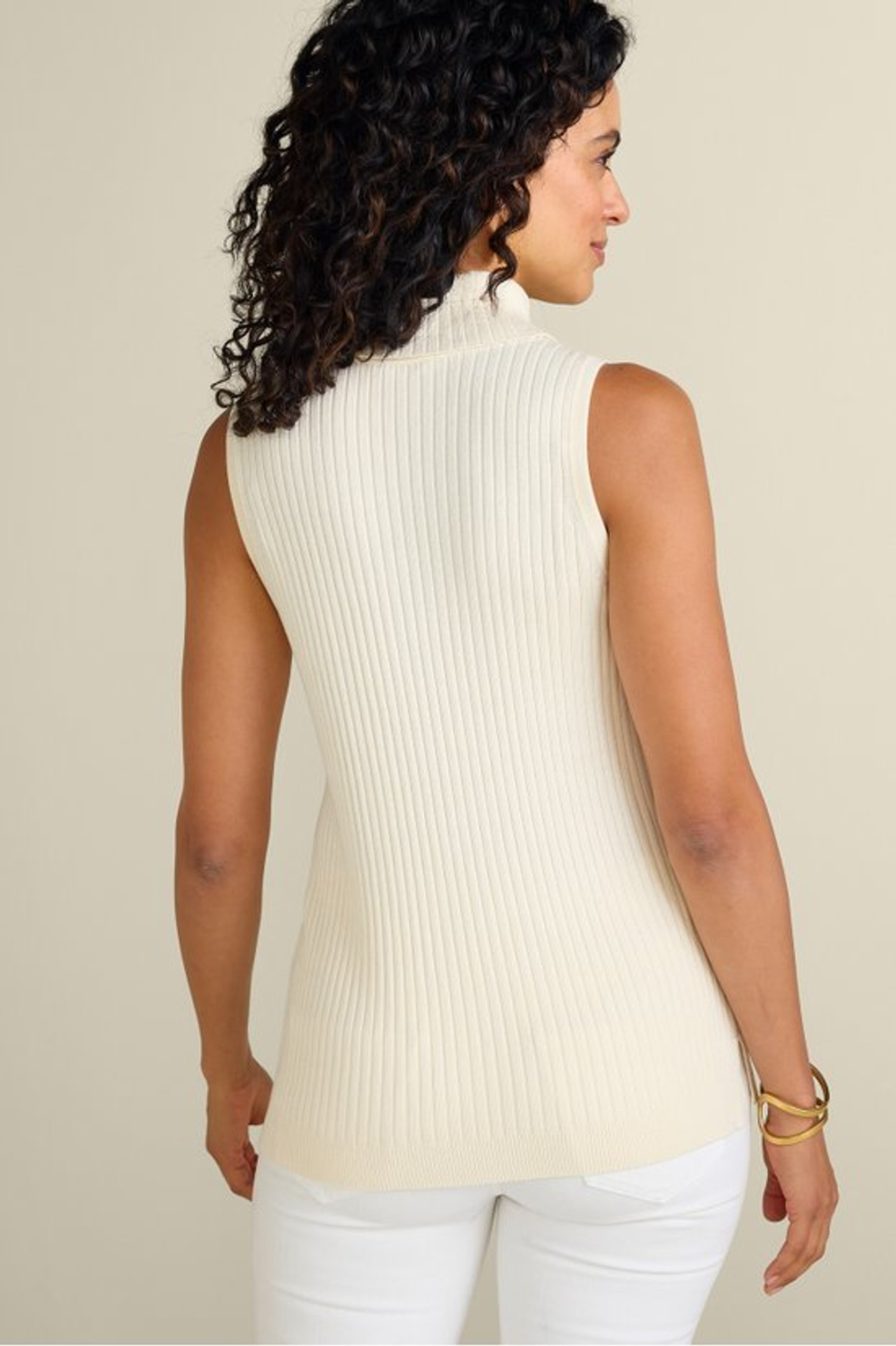 SoftEssential™ Ribbed Turtleneck Tank - Soft Surroundings Outlet