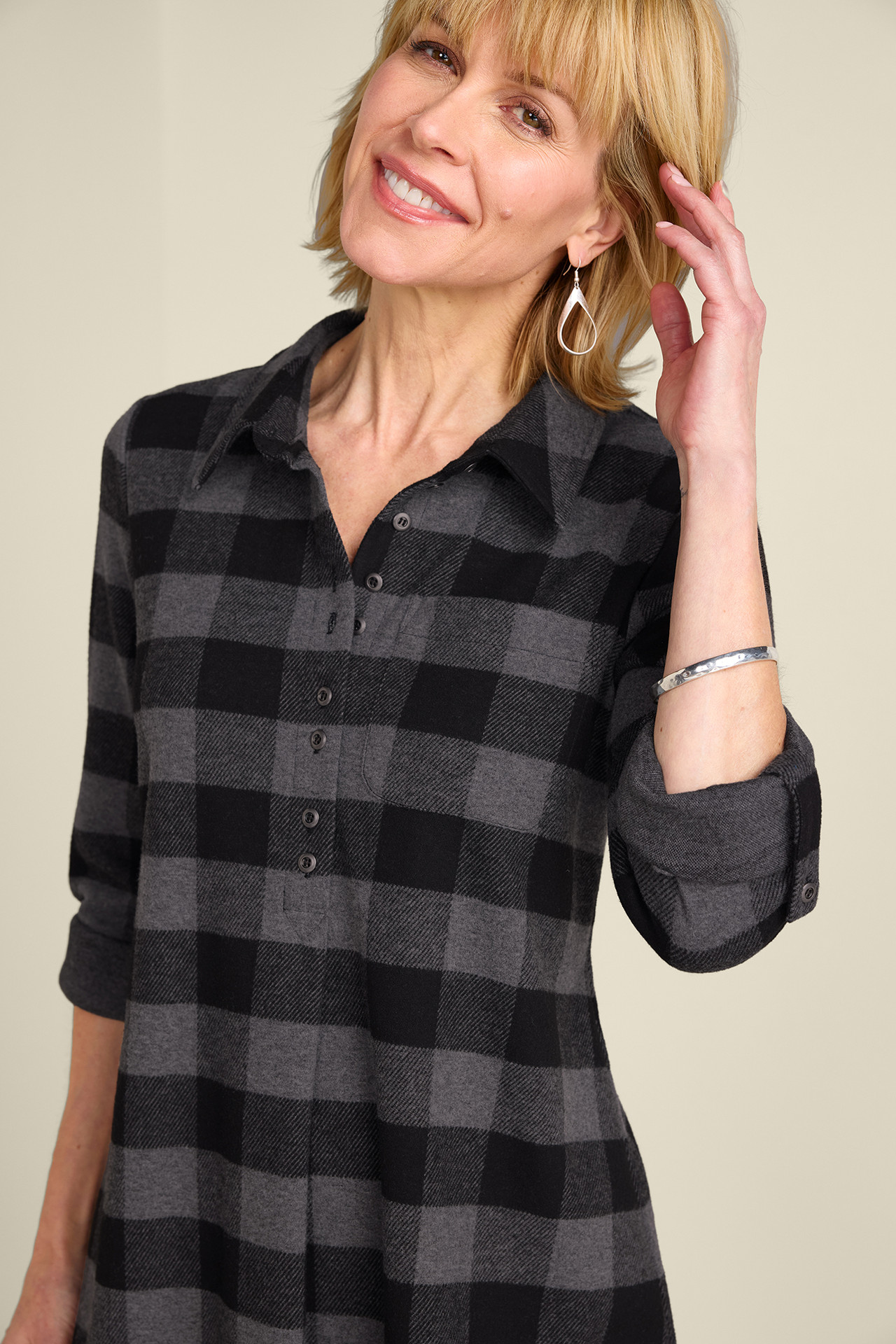Mad About Plaid Tunic - Soft Surroundings Outlet