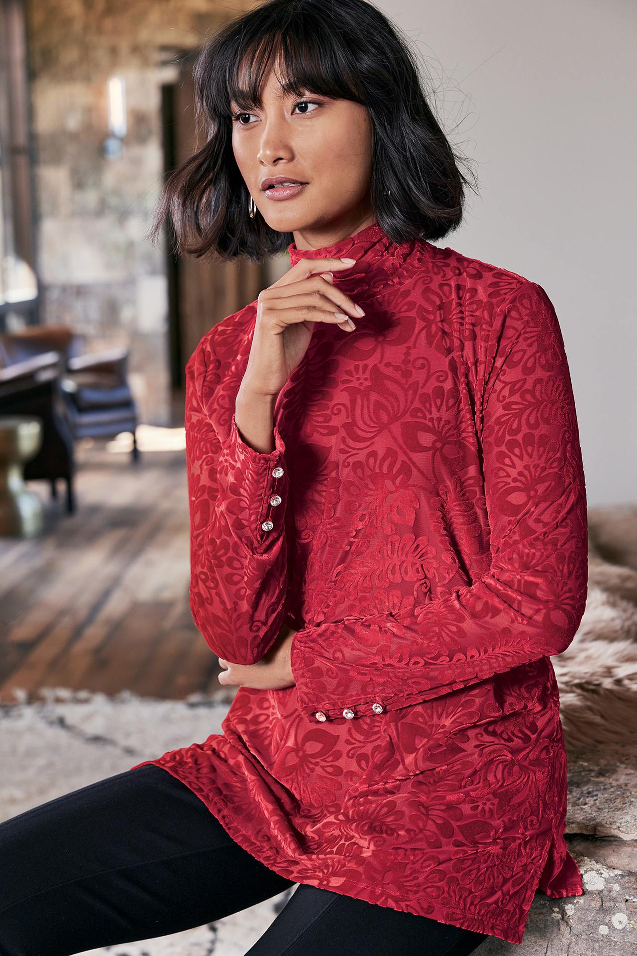 Walden Velvet Turtleneck - Soft Surroundings Outlet