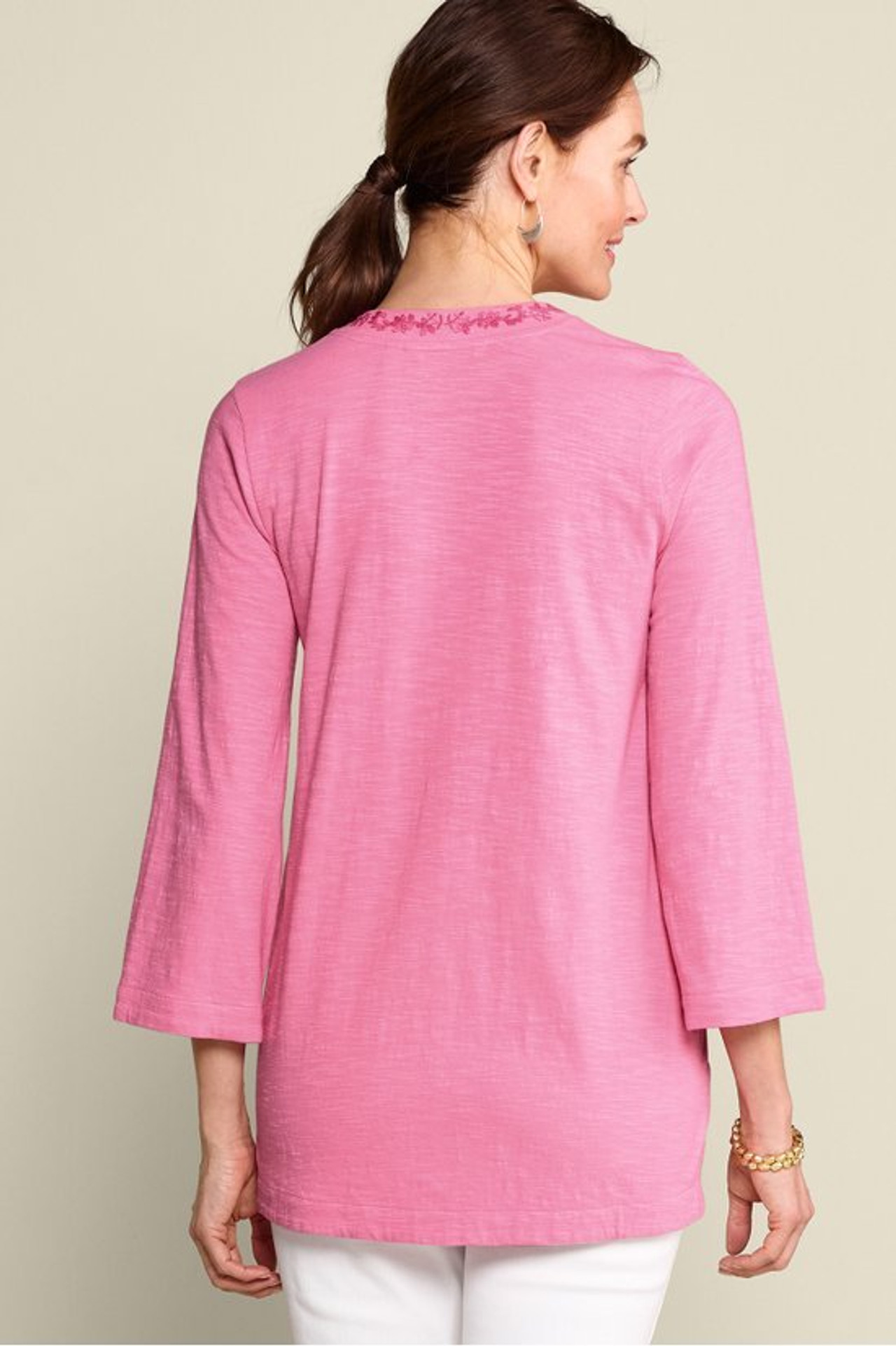 Ingrid Embroidered Tunic - Soft Surroundings Outlet