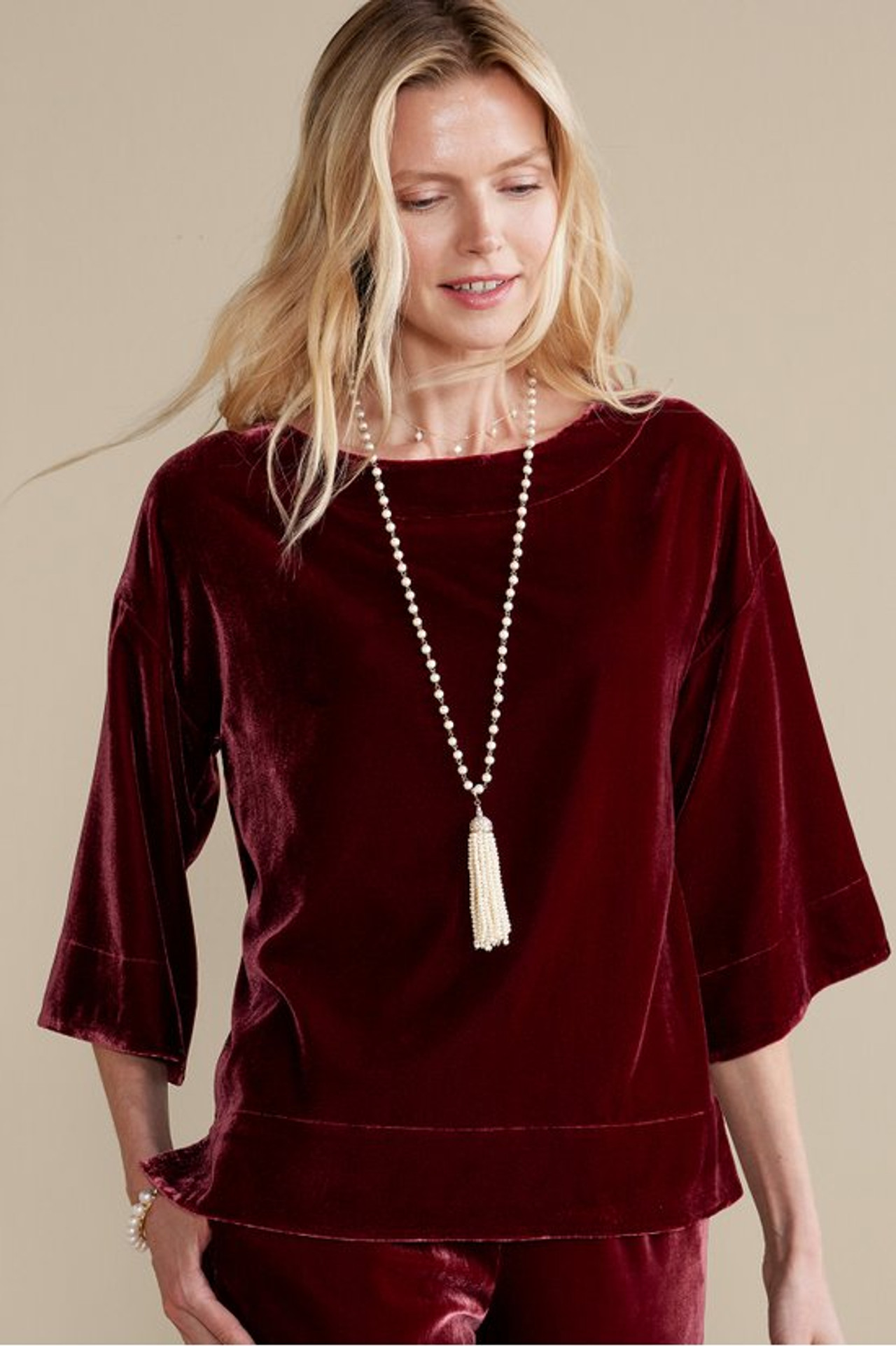 Aria Velvet Top - Soft Surroundings Outlet