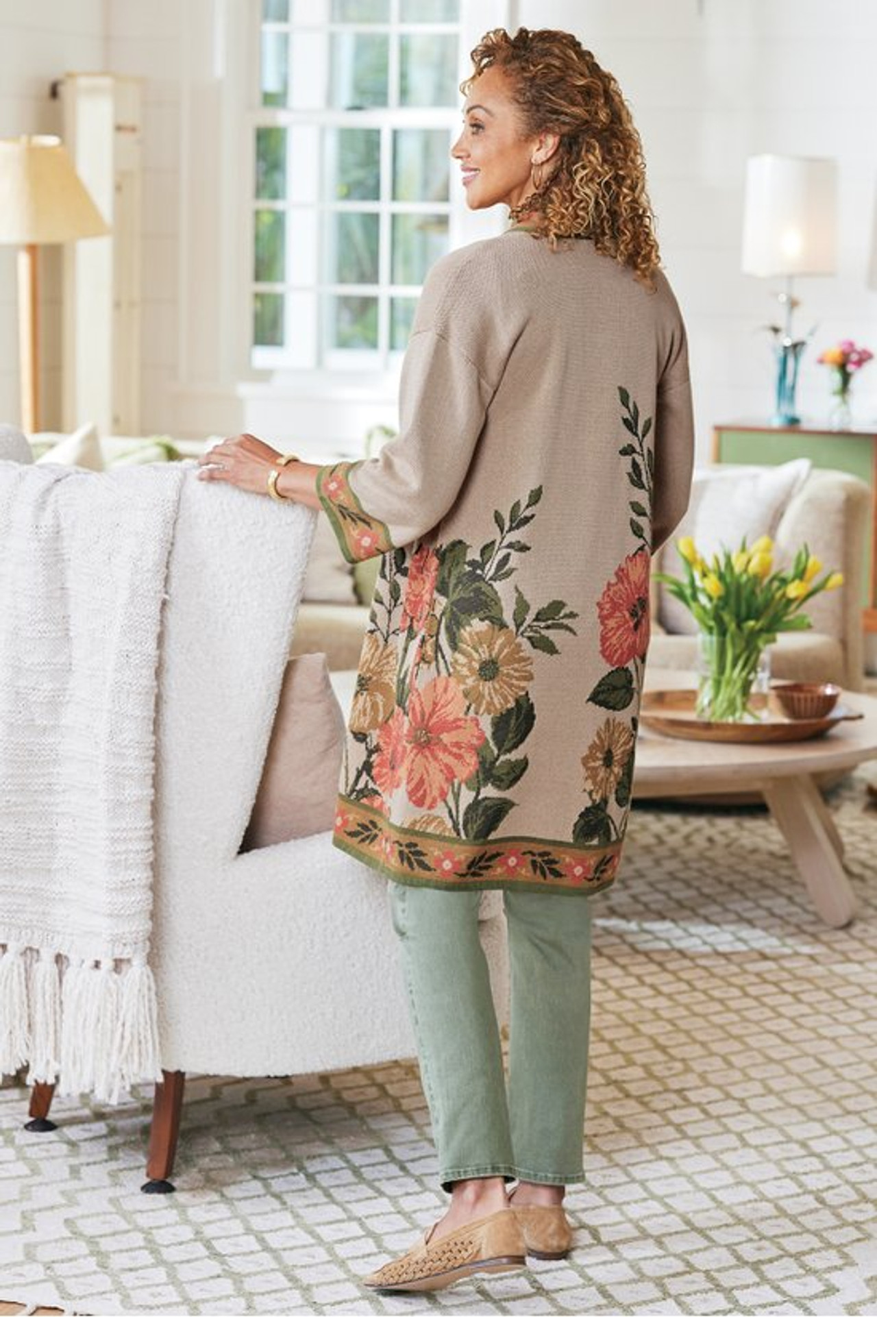 Moxie Jacquard Cardigan - Soft Surroundings Outlet