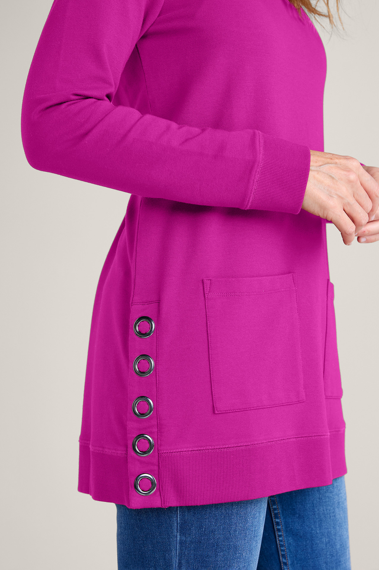 Make It Snappy Pullover - Soft Surroundings Outlet