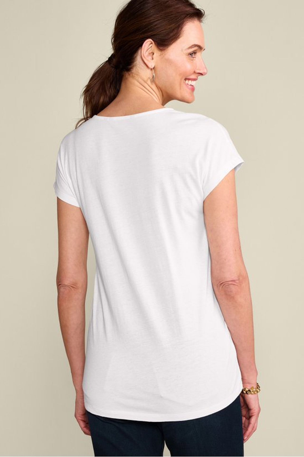 Byzantine Embroidered Tee - Soft Surroundings Outlet