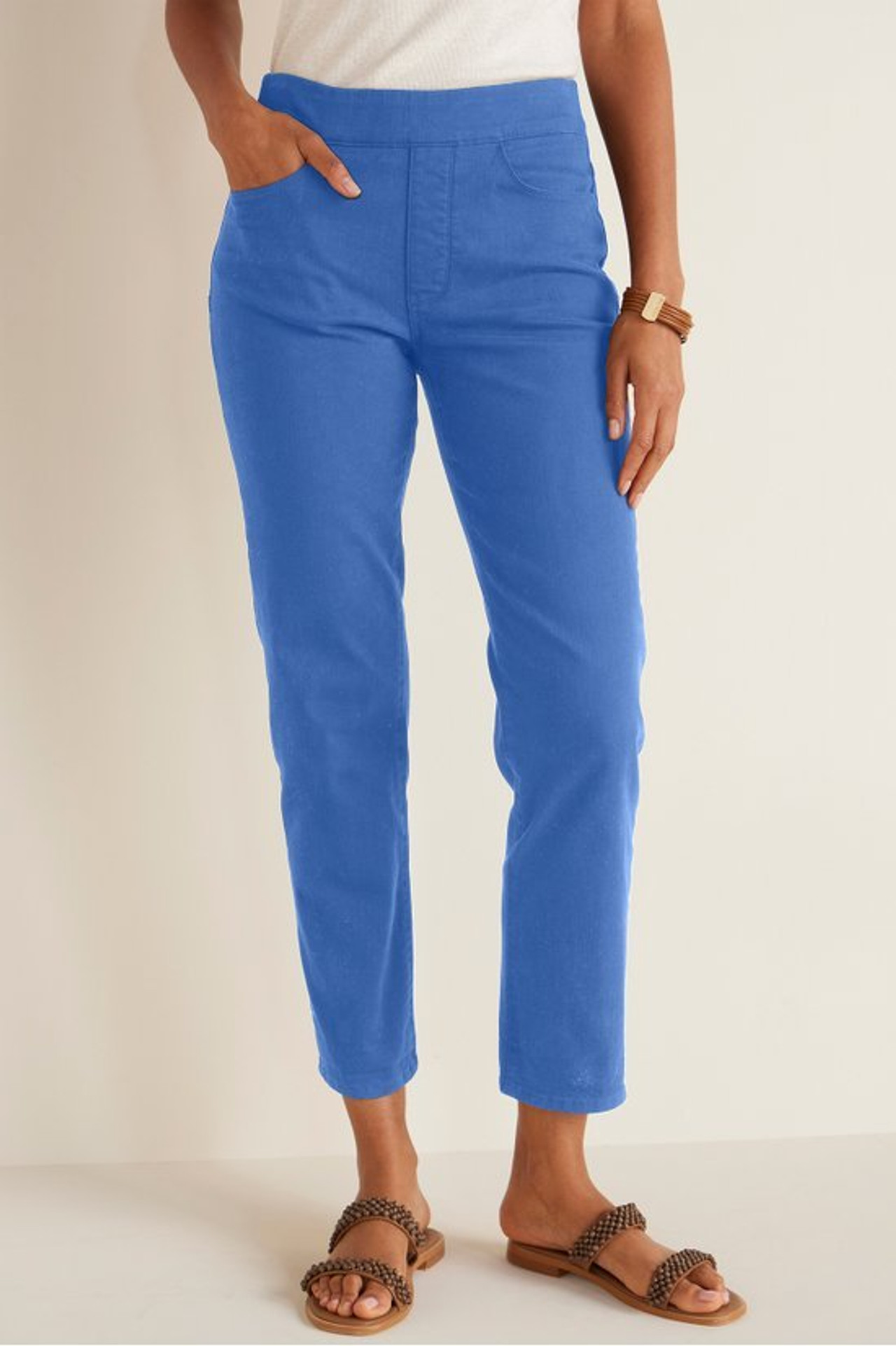 The Ultimate Denim Pull-On Crop - Soft Surroundings Outlet