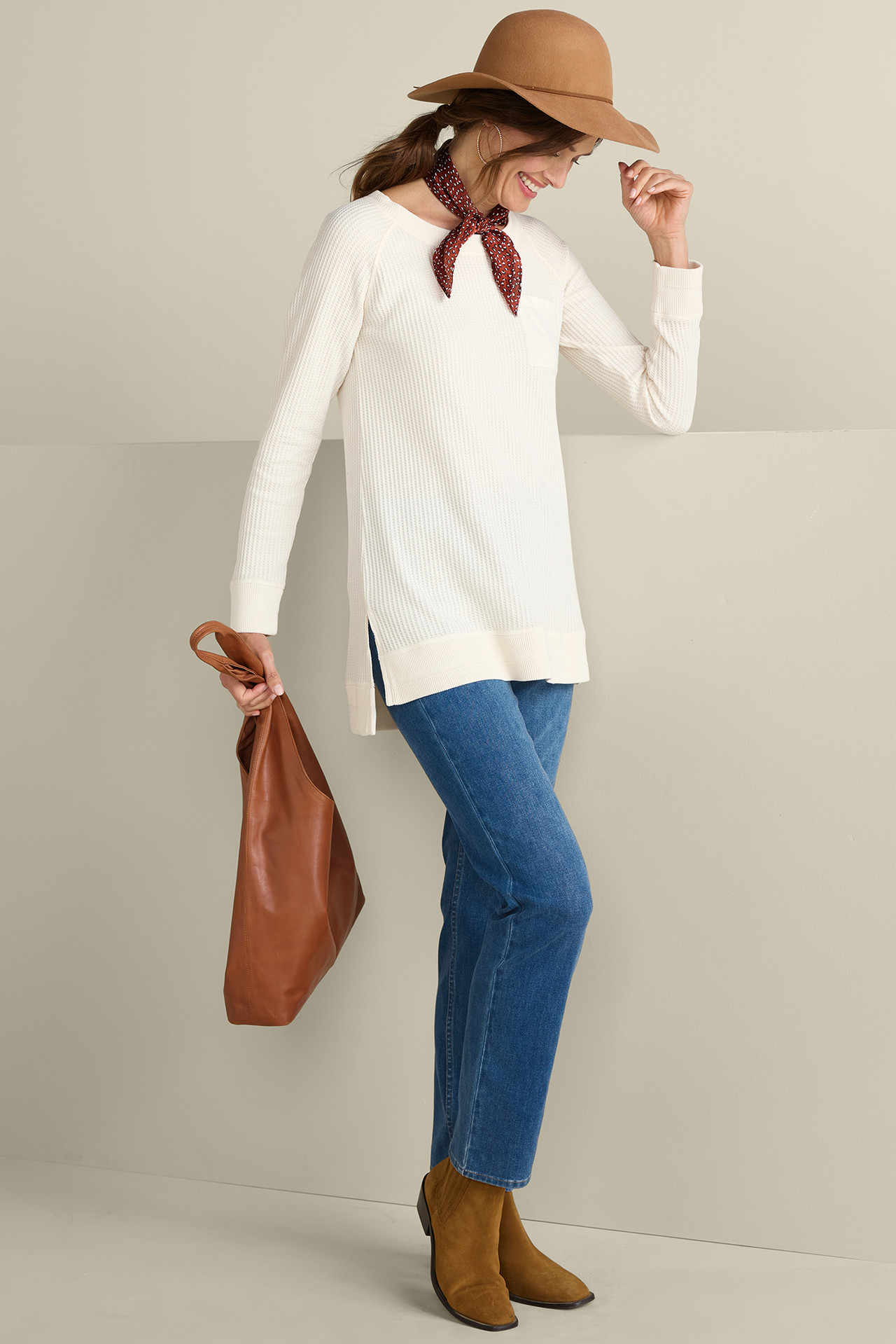 Autumn Waffle Tunic - Soft Surroundings Outlet