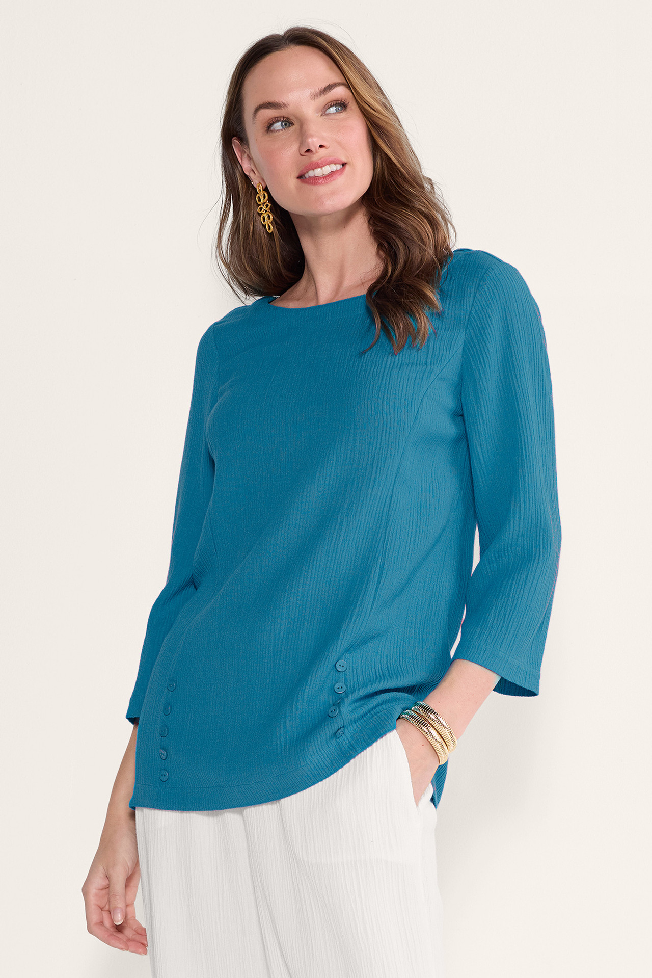 Oceo Gauze Tunic - Soft Surroundings Outlet
