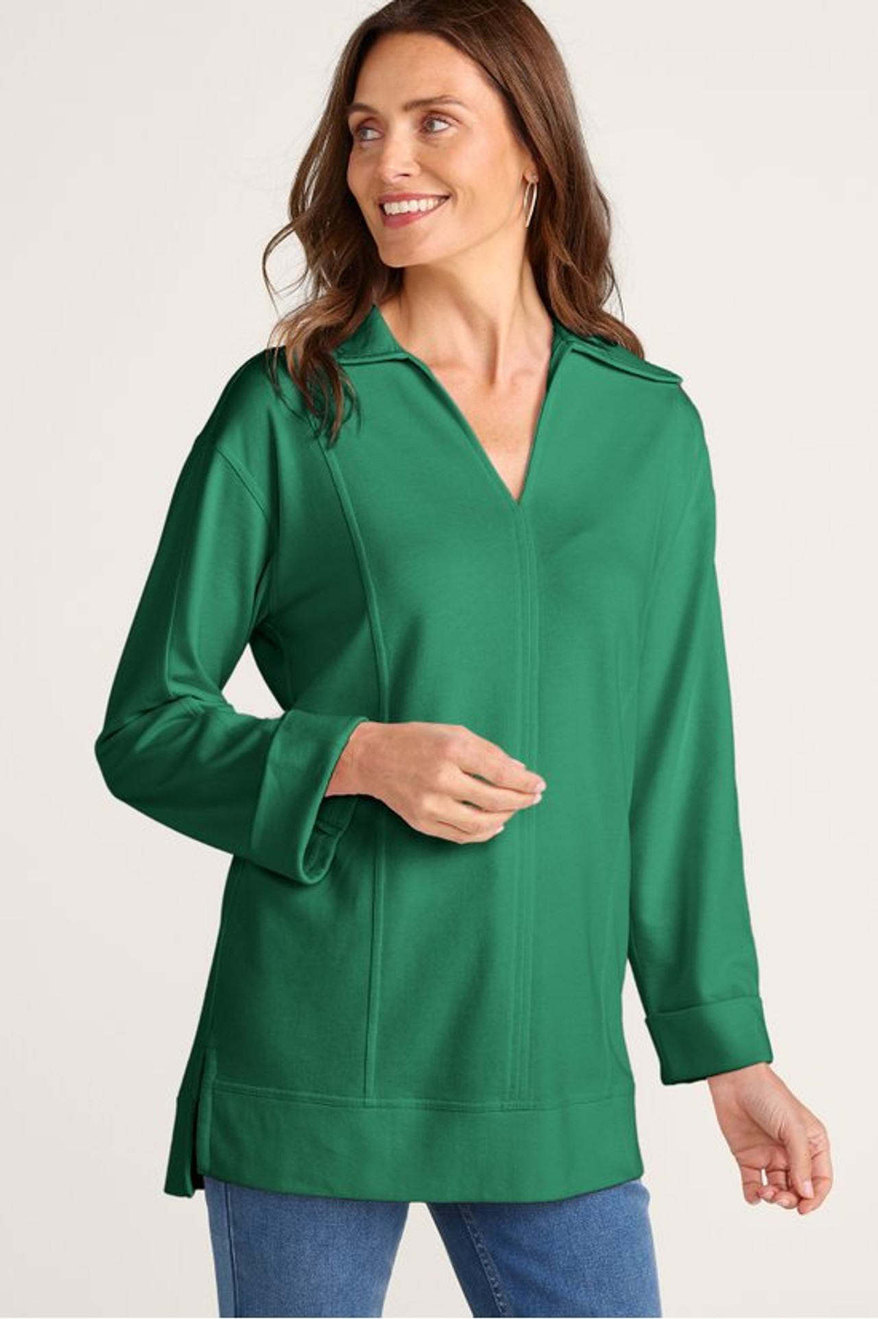 Kalindi French Terry Tunic - Soft Surroundings Outlet