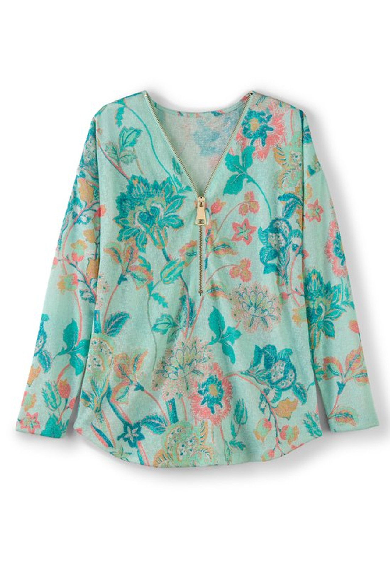 Valentina Zip Sweater - Soft Surroundings Outlet