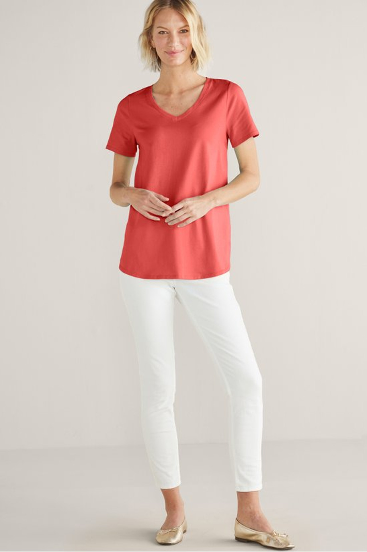 SoftEssential™ Supima® Isabel Short Sleeve Tunic - Soft Surroundings Outlet