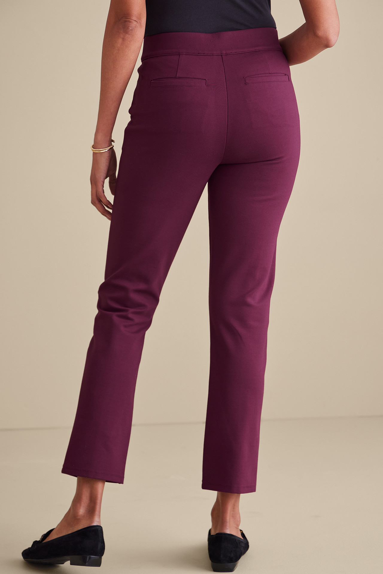 SoftEssential™ Ponte Slim Ankle Pants - Soft Surroundings Outlet