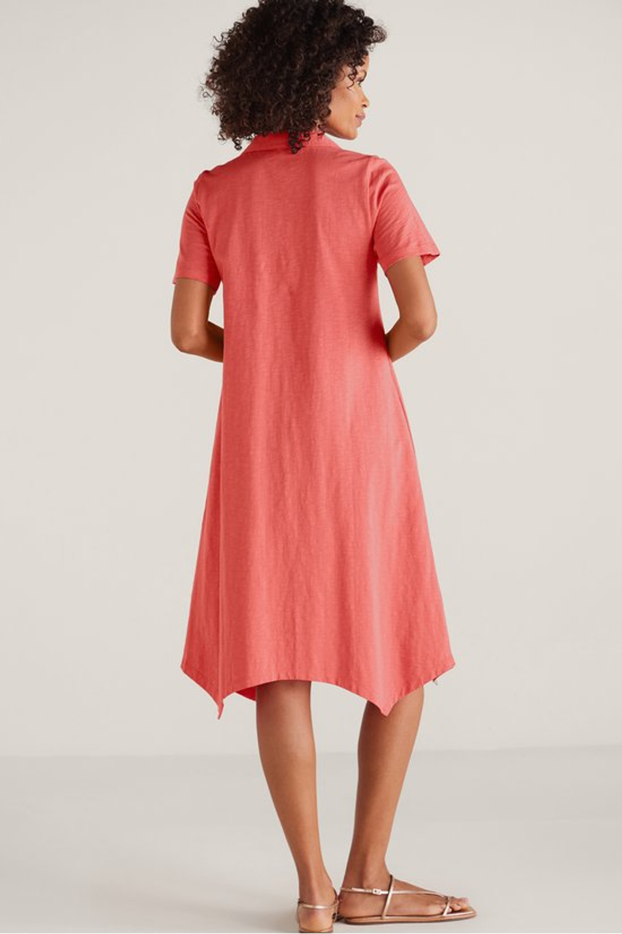 Danielle Button Dress - Soft Surroundings Outlet