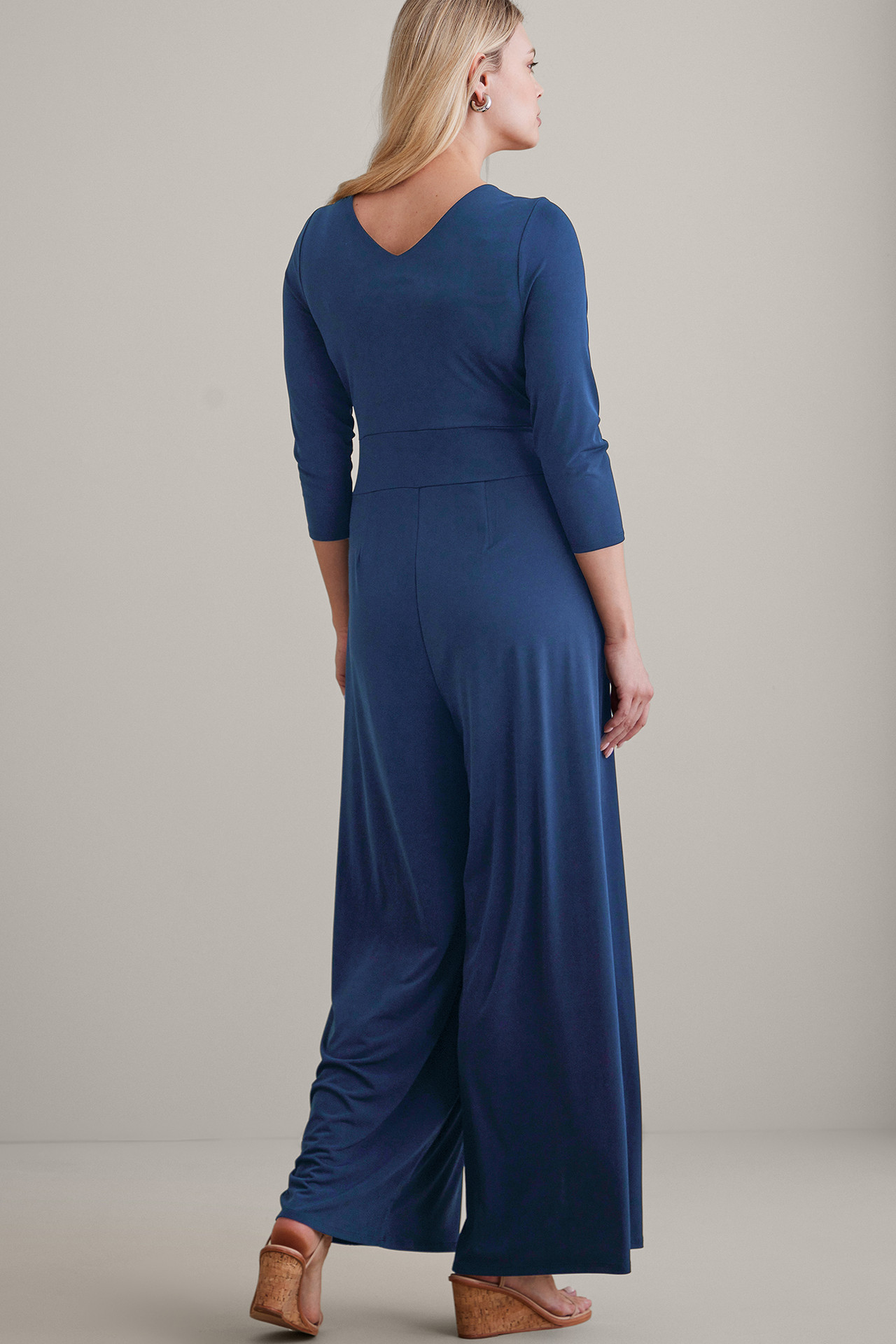 Penelope 3/4 Sleeve Jumpsuit - Soft Surroundings Outlet