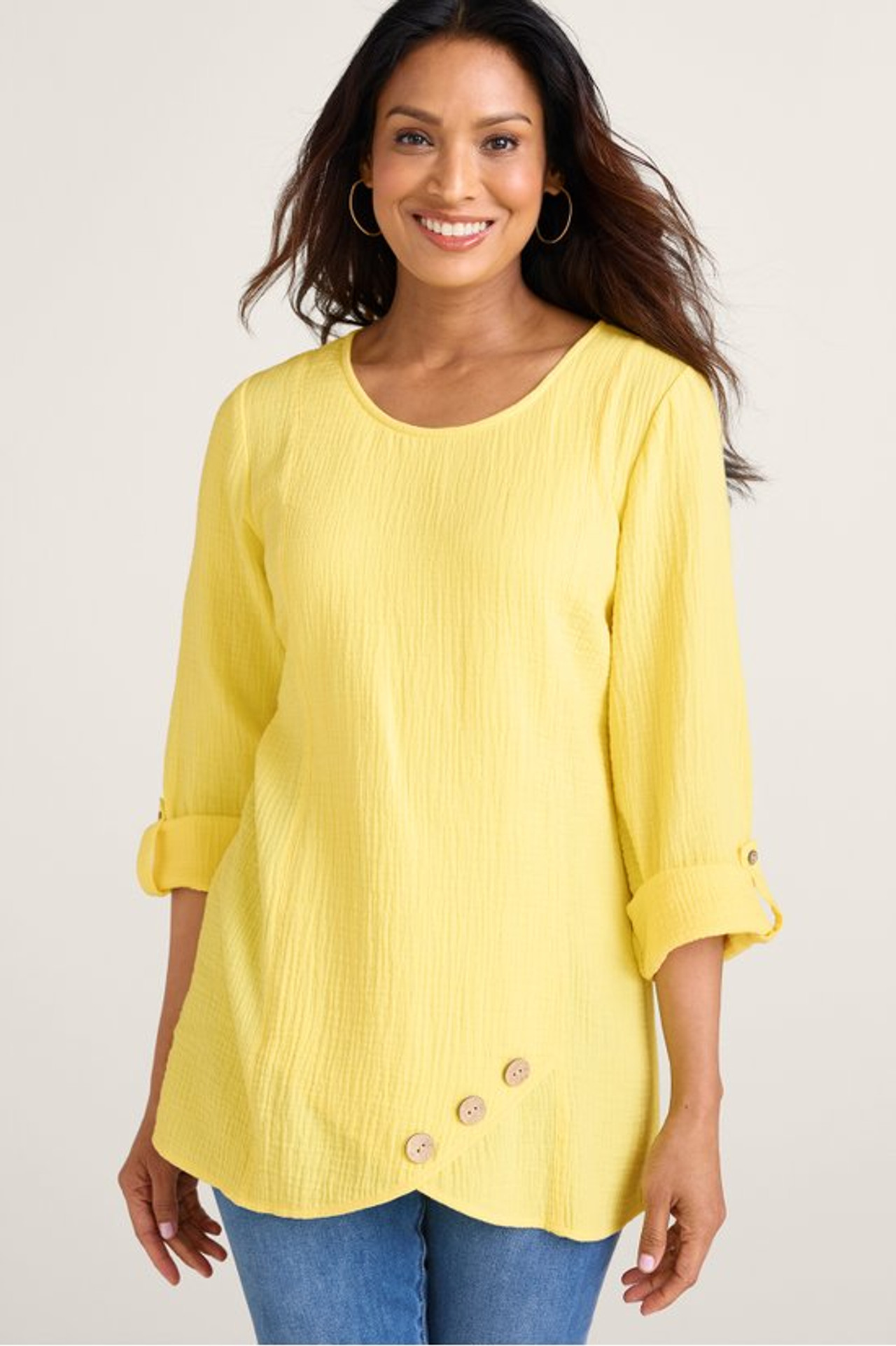 Zarina Gauze Tunic - Soft Surroundings Outlet