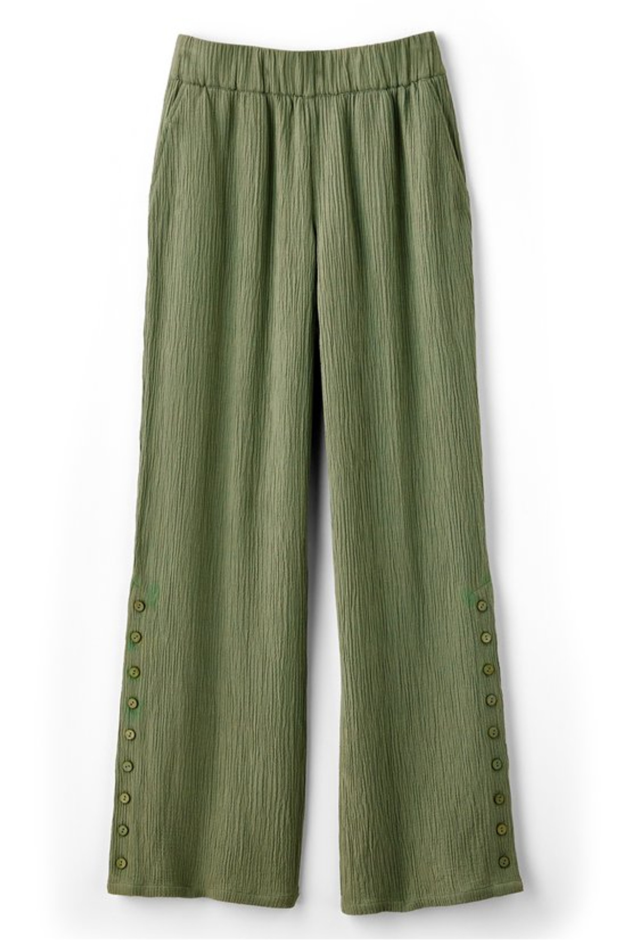 Oceo Gauze Wide-Leg Pants - Soft Surroundings Outlet